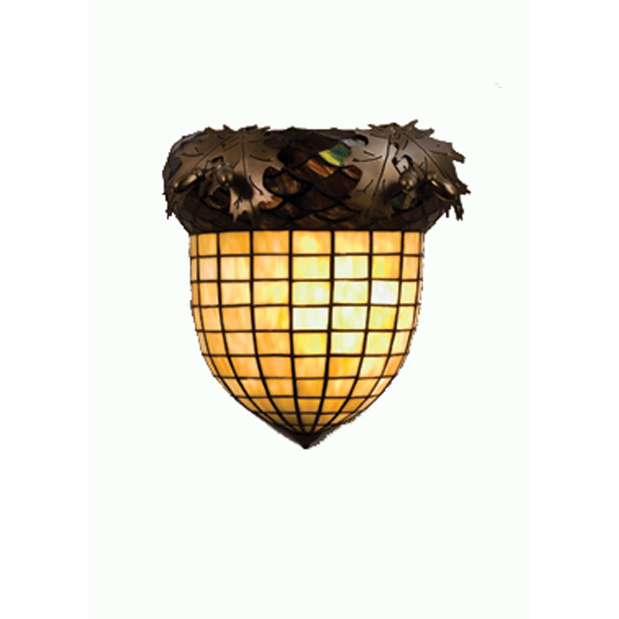 Greenbriar Oak 12 Inch Wall Sconce by Meyda Lighting