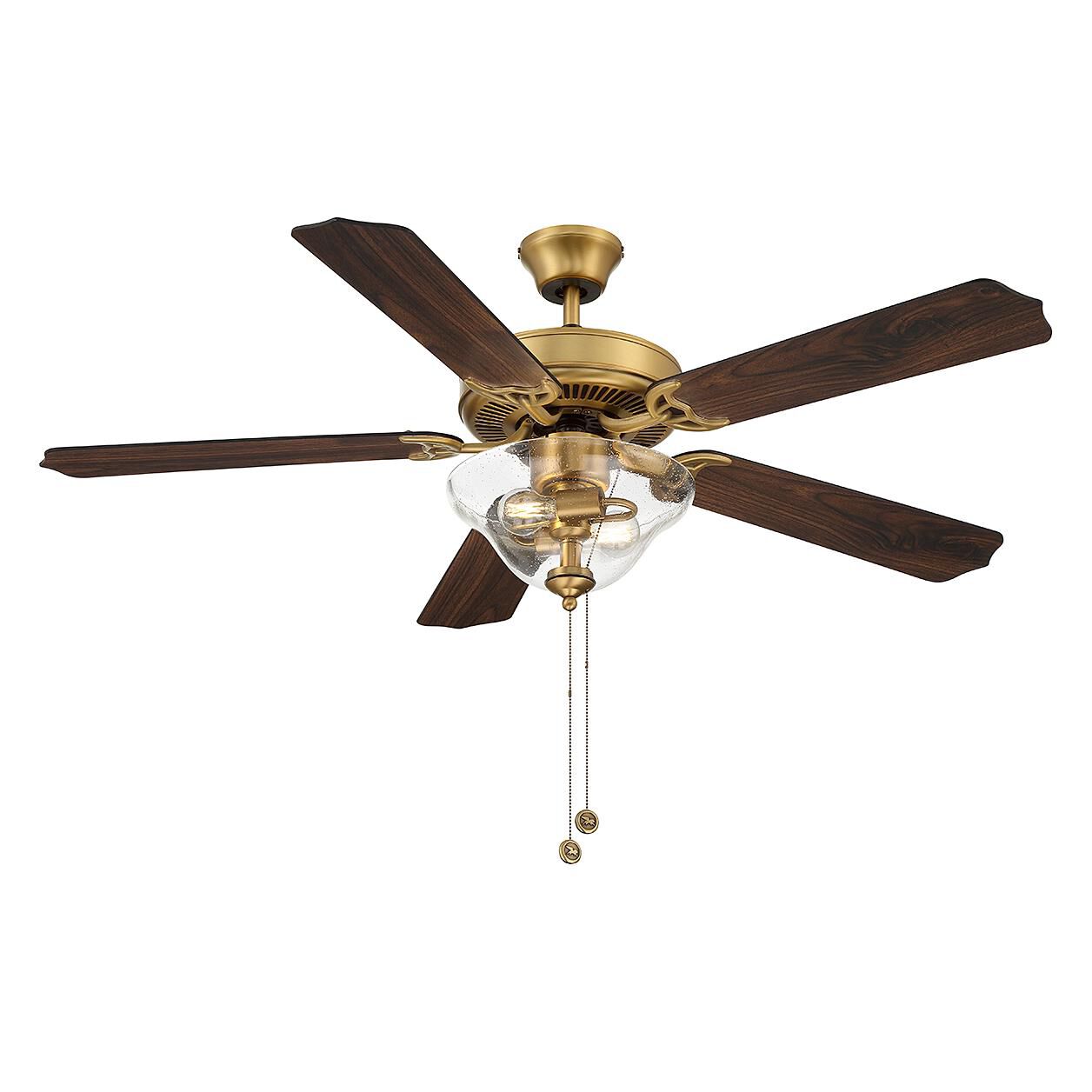 52 Inch Ceiling Fan with Light Kit by Meridian Lighting