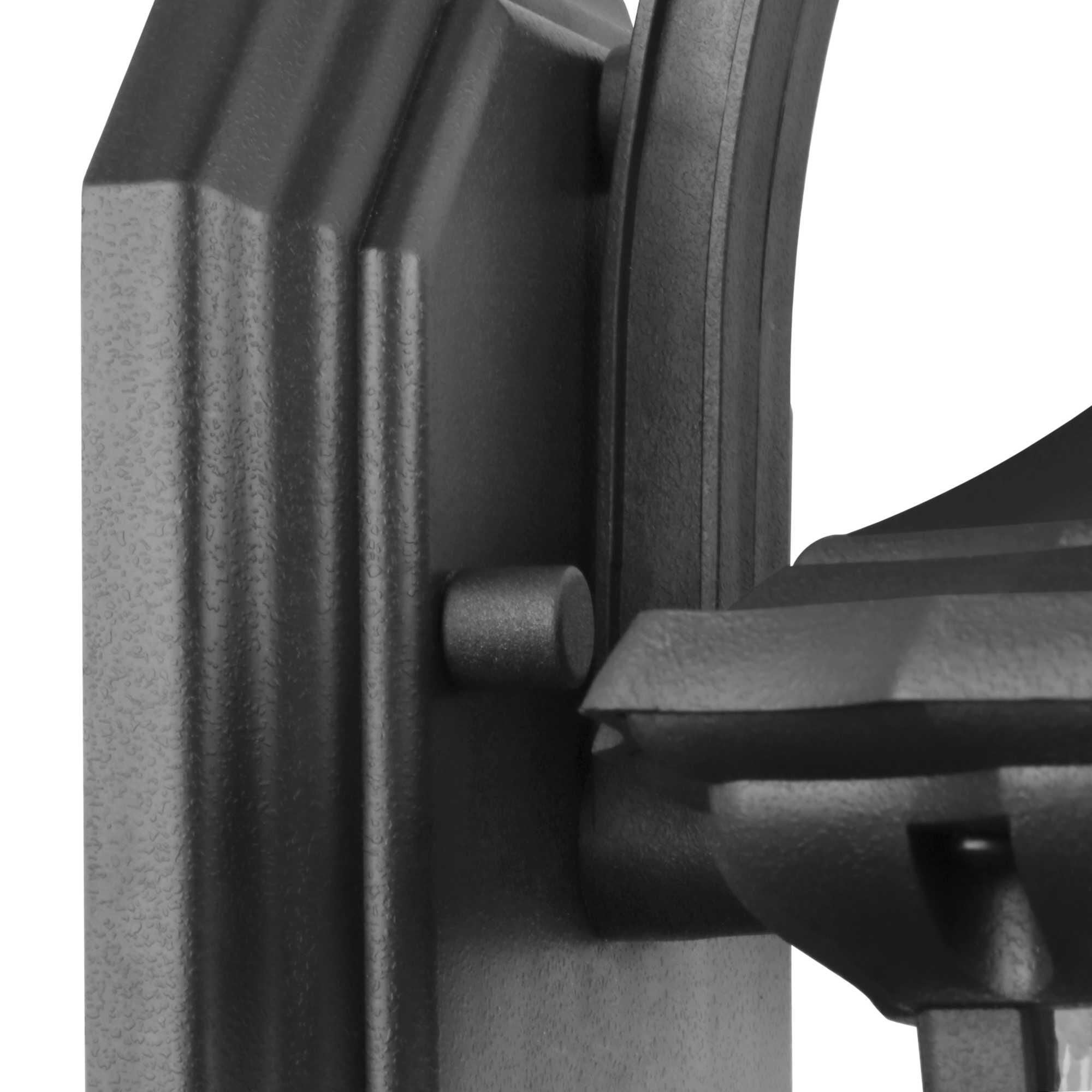 Shown in Textured Black finish and Clear Water glass