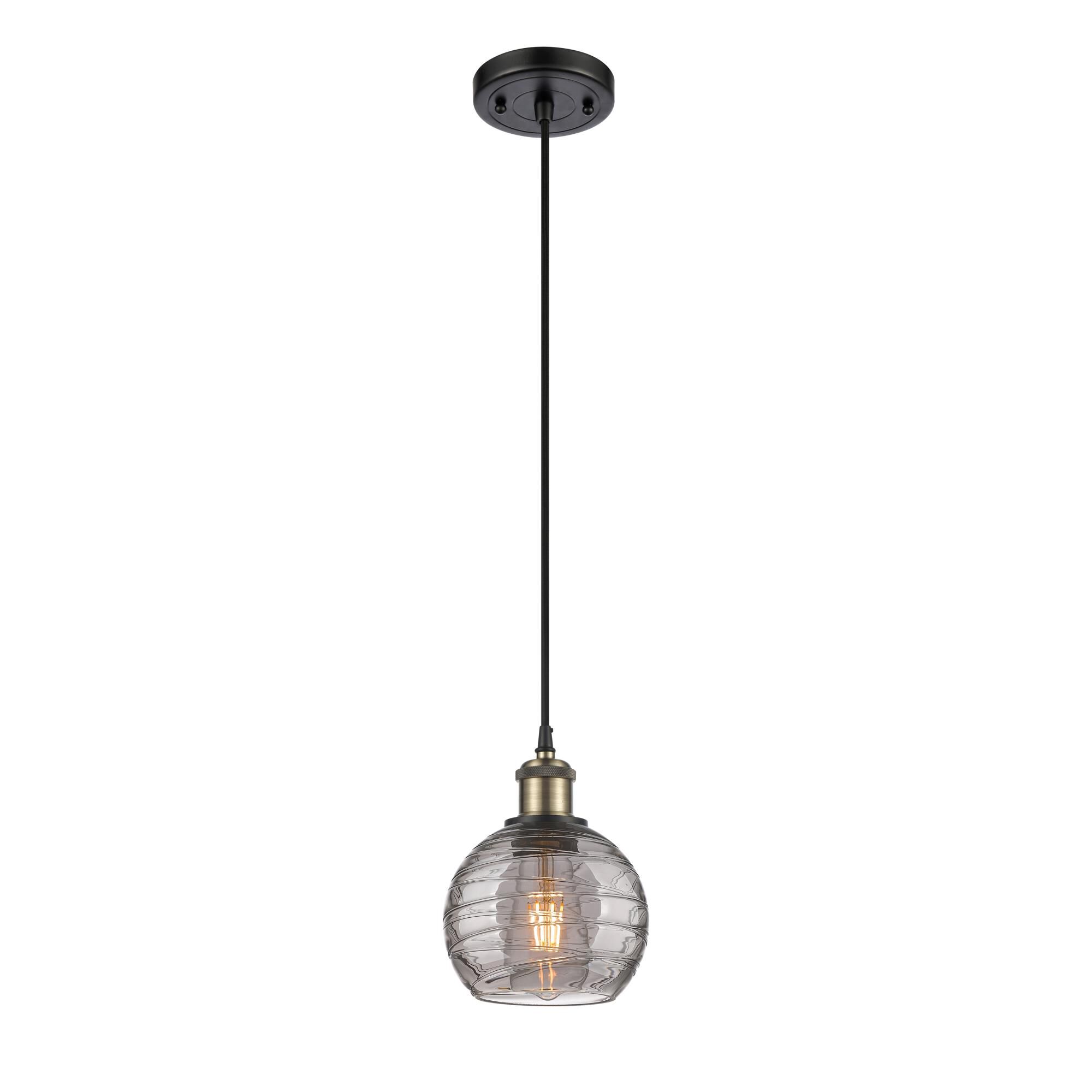 Bruno Marashlian Athens Deco Swirl 6 Inch Mini Pendant by Innovations Lighting