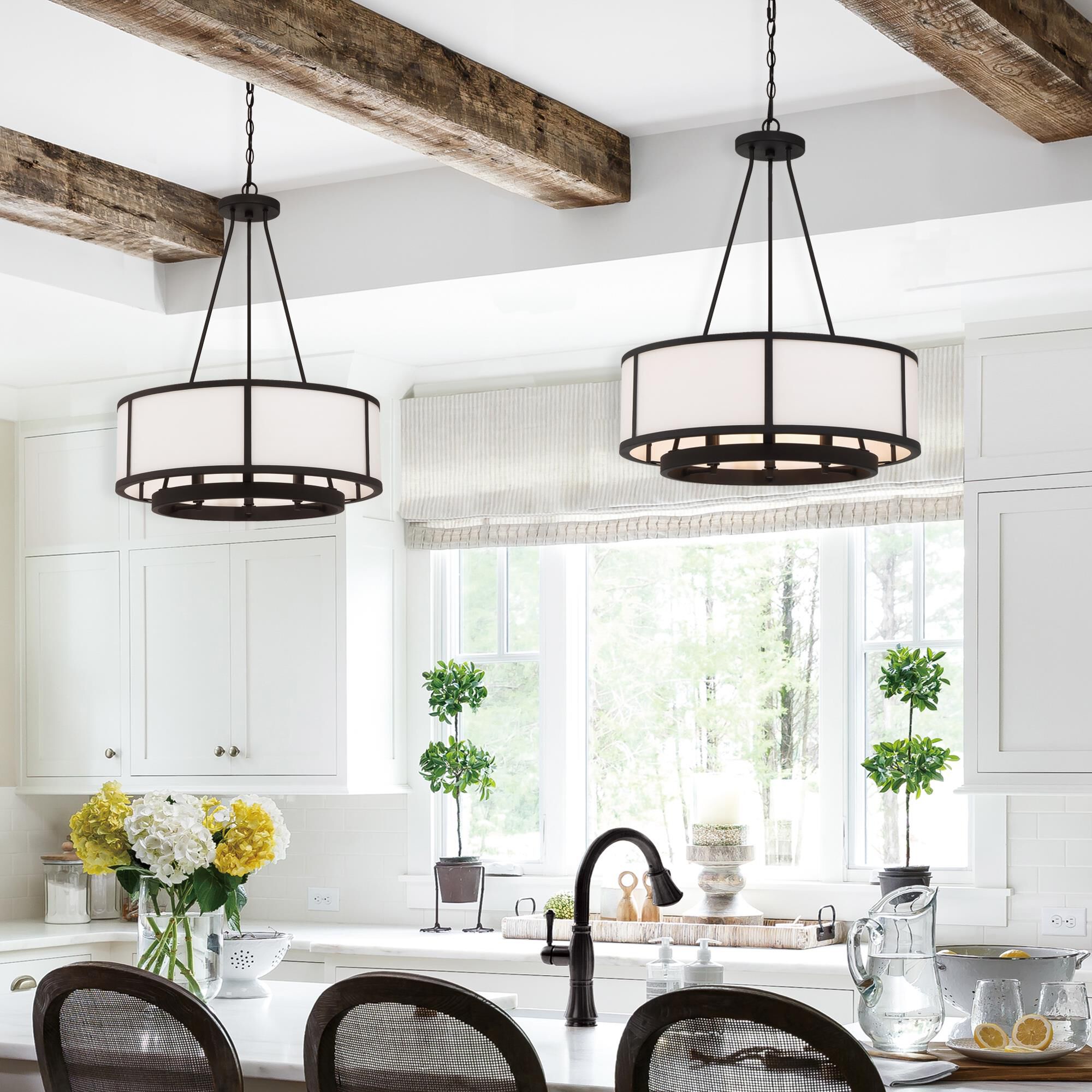 Bryant 24 Inch 6 Light Chandelier by Crystorama