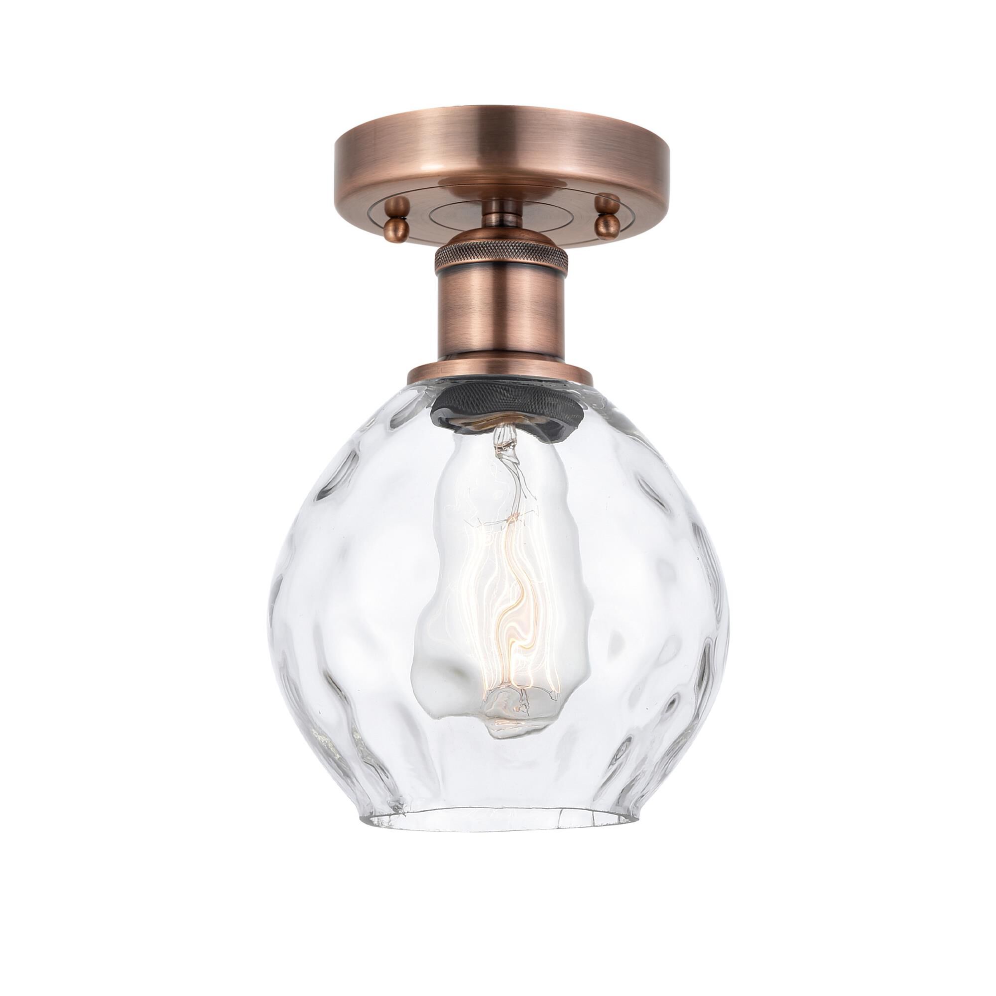 Bruno Marashlian Waverly 6 Inch 1 Light Semi Flush Mount by Innovations Lighting
