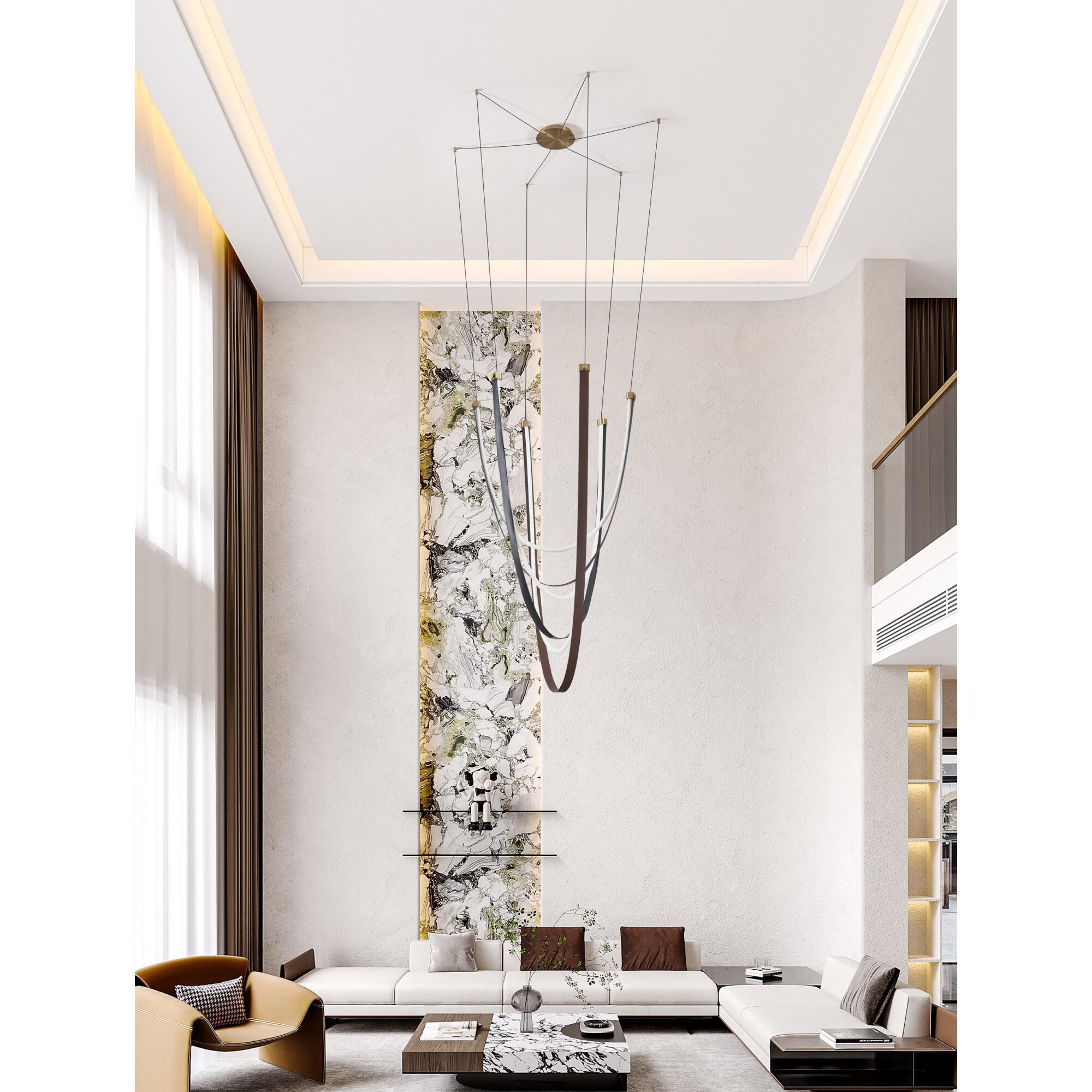 Shown in Champagne Gold finish and White shade