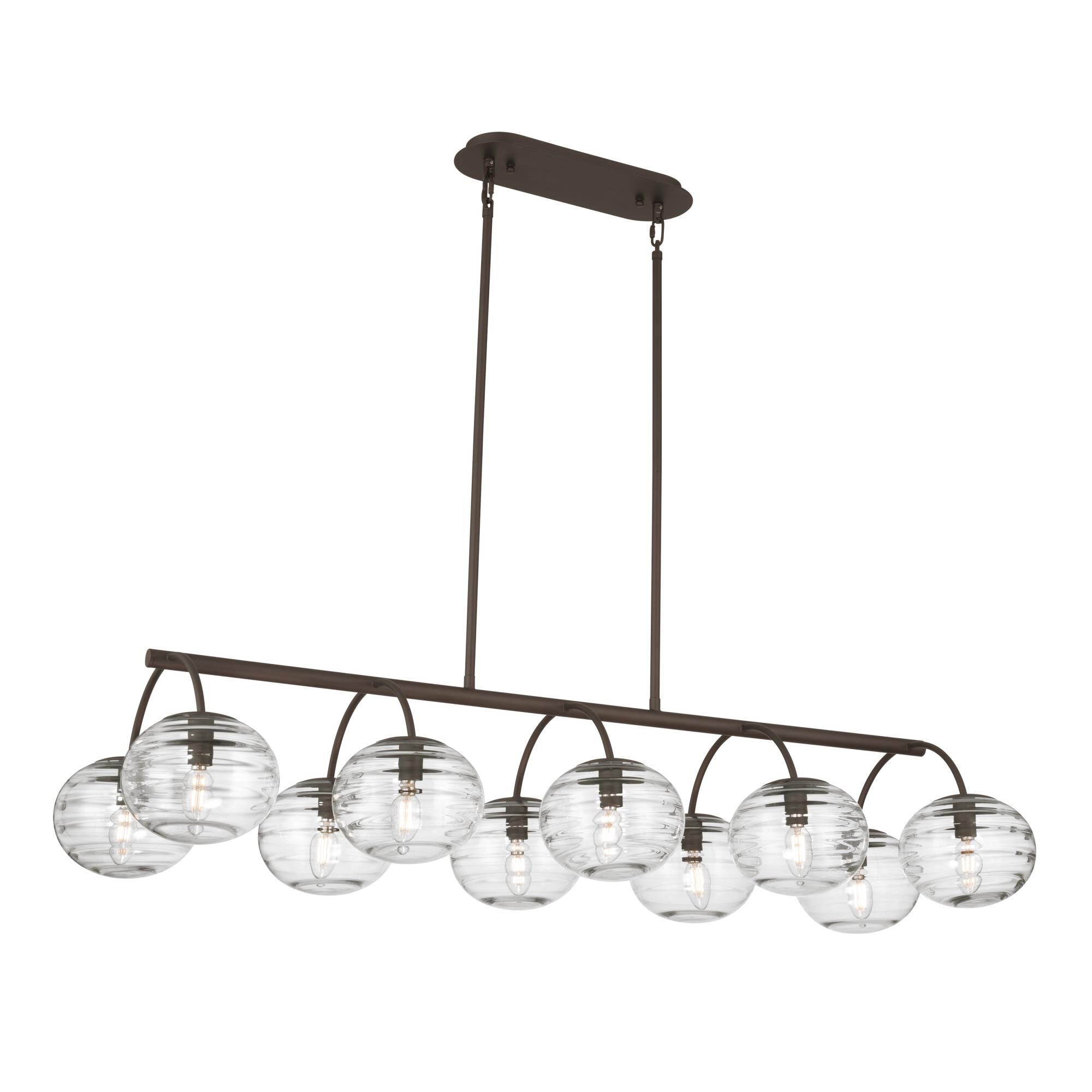 Lenora 47 Inch Linear Suspension Light by Metropolitan Lighting