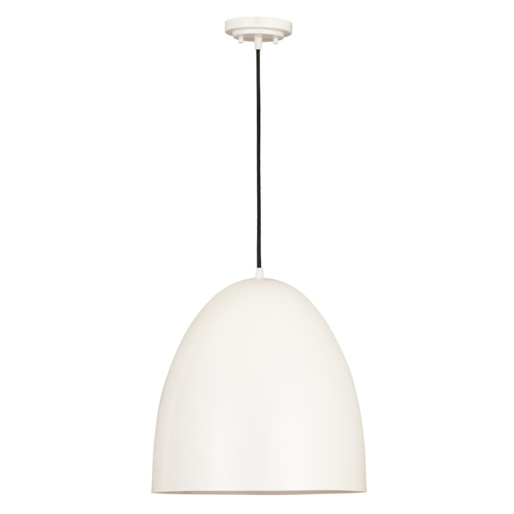 Shown in Matte White finish and Iron glass and Iron shade
