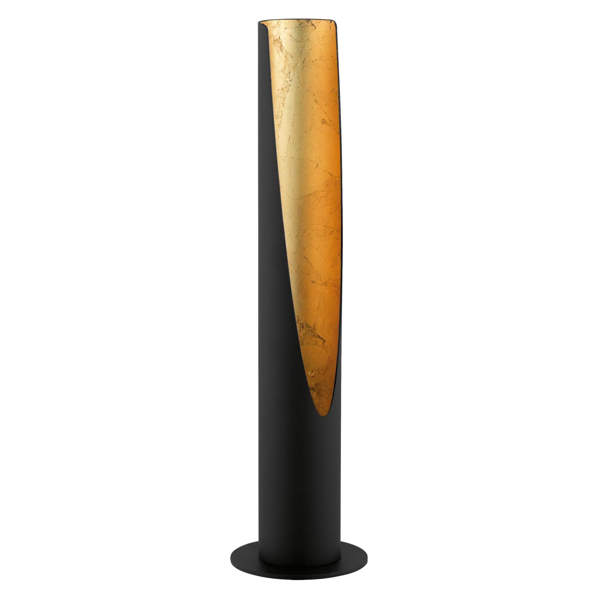 Shown in Black/Gold finish and Drum/Cylinder glass and Drum/Cylinder Black/Gold Metal shade
