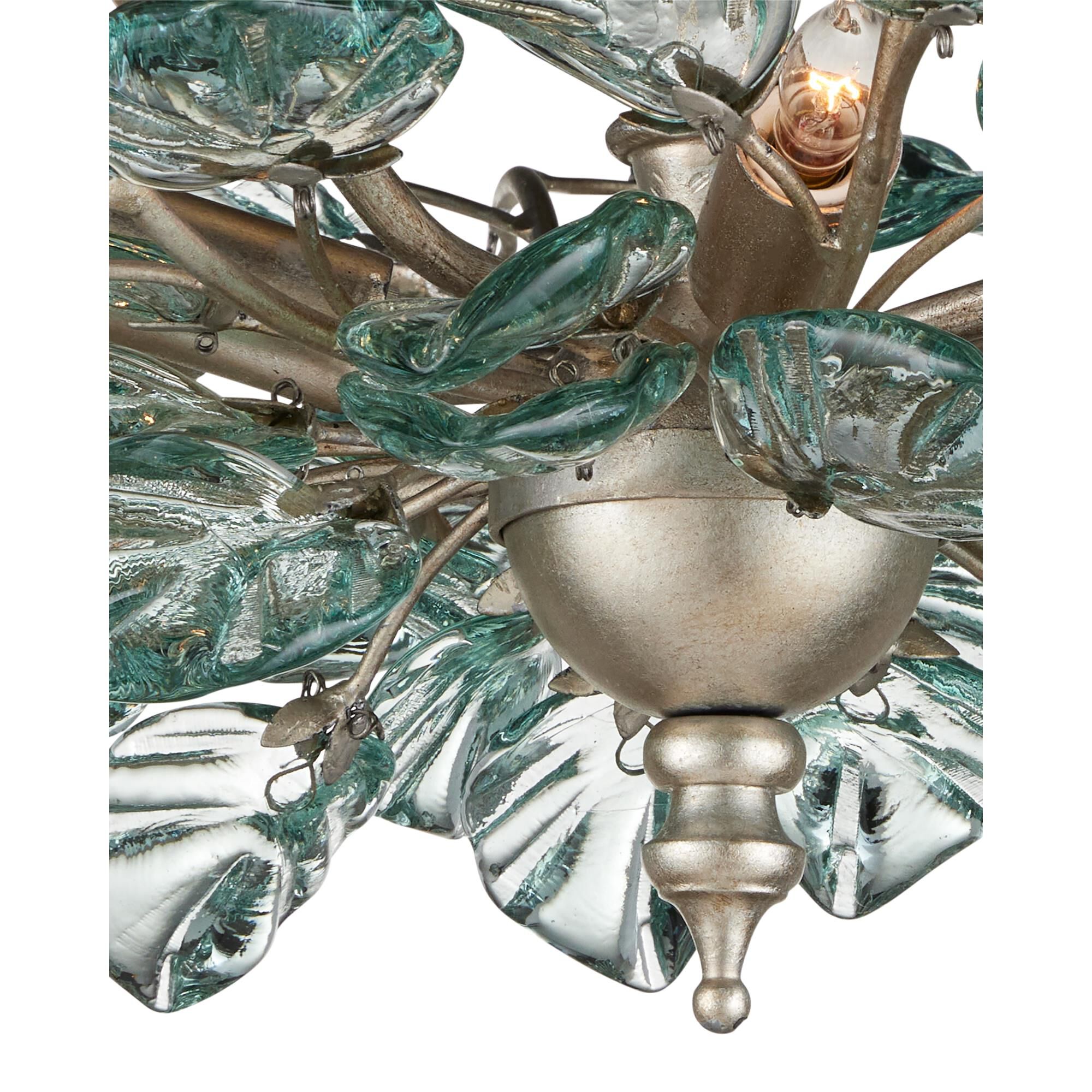 Shown in Contemporary Silver Leaf, Clear finish
