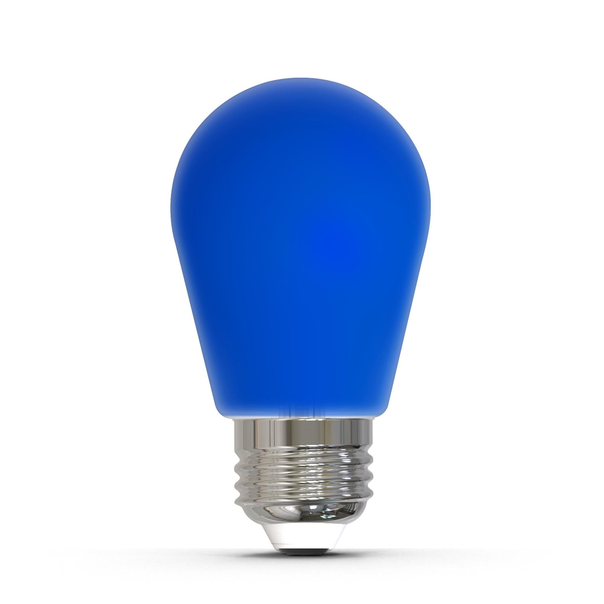 Ceramic Blue S14 Base E26 LED Light Bulb,