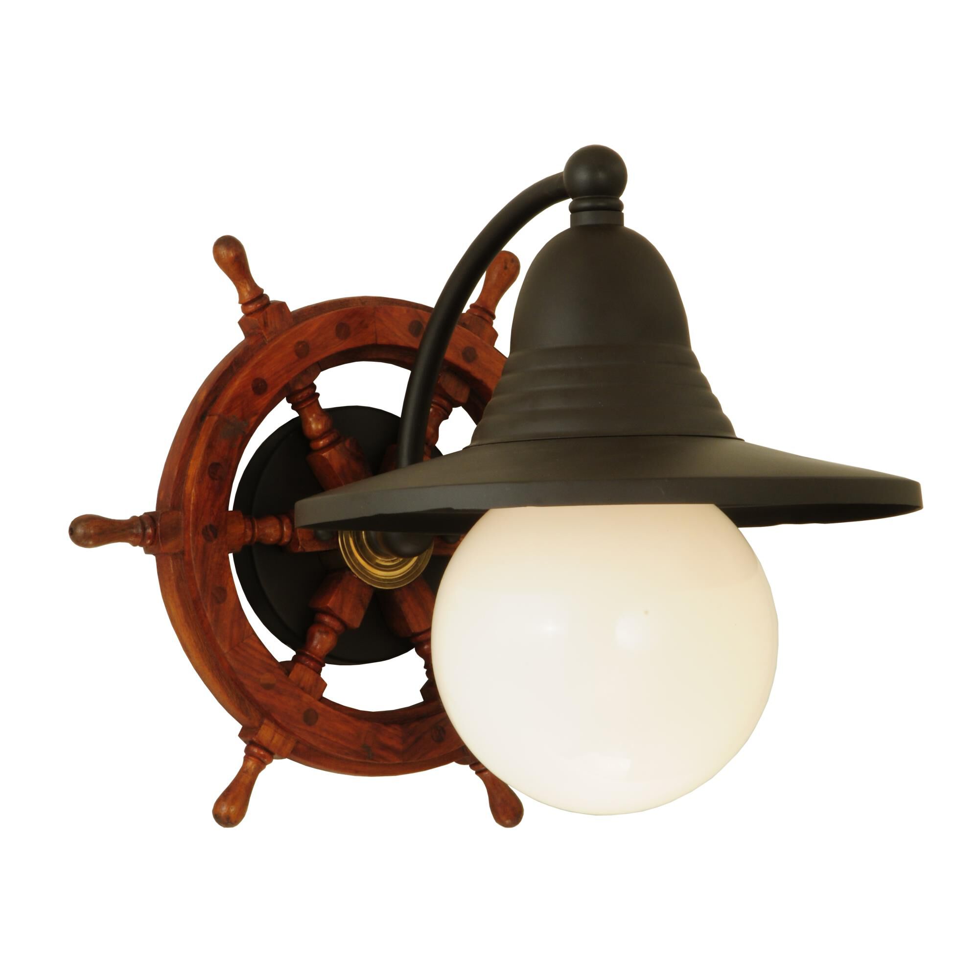 Shown in Natural Wood;Oil Rubbed Bronze finish