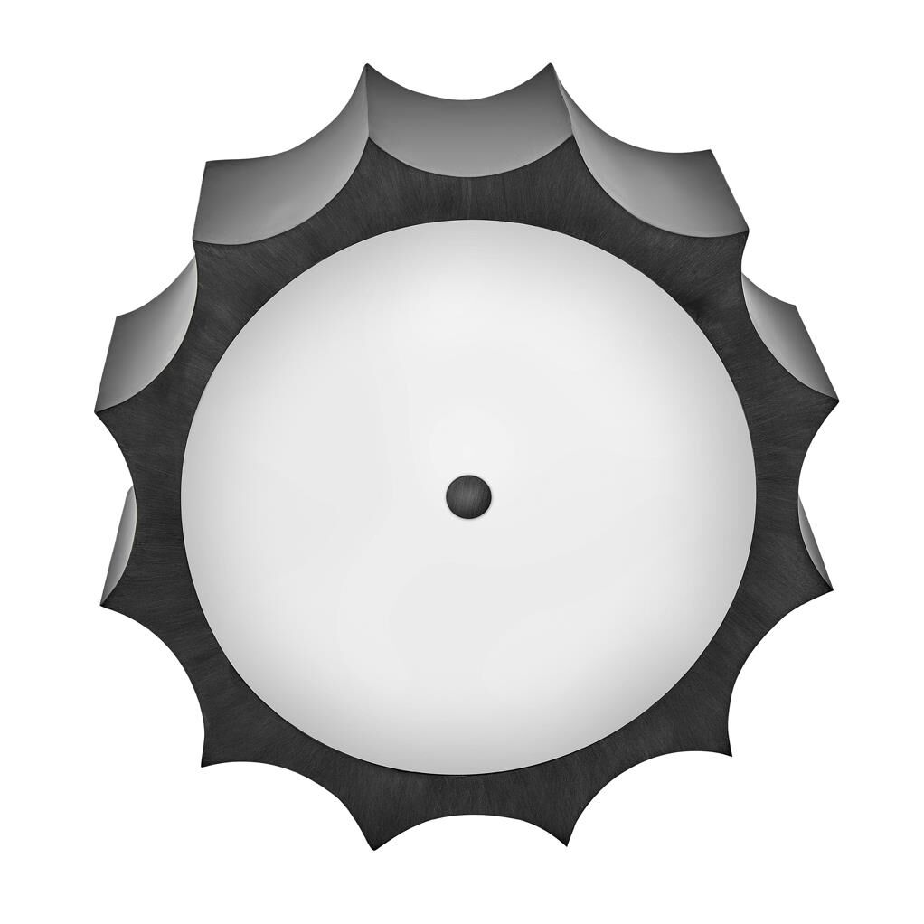 Shown in Brushed Graphite finish and Etched Lens glass