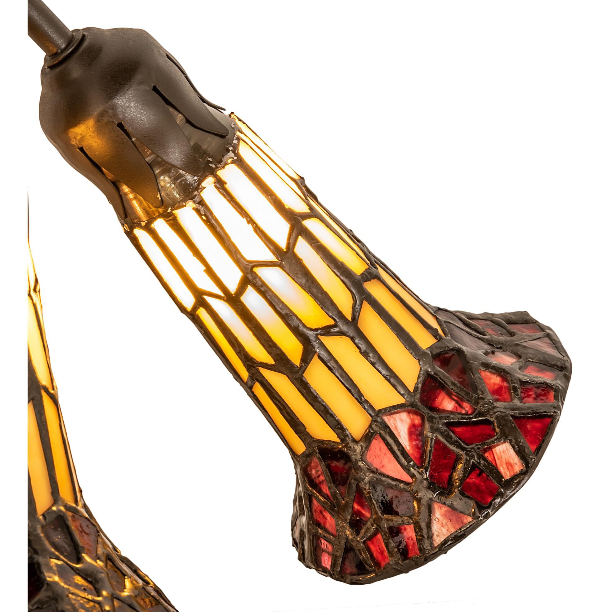 Stained Glass Pond Lily 16 Inch Accent Lamp by Meyda Lighting