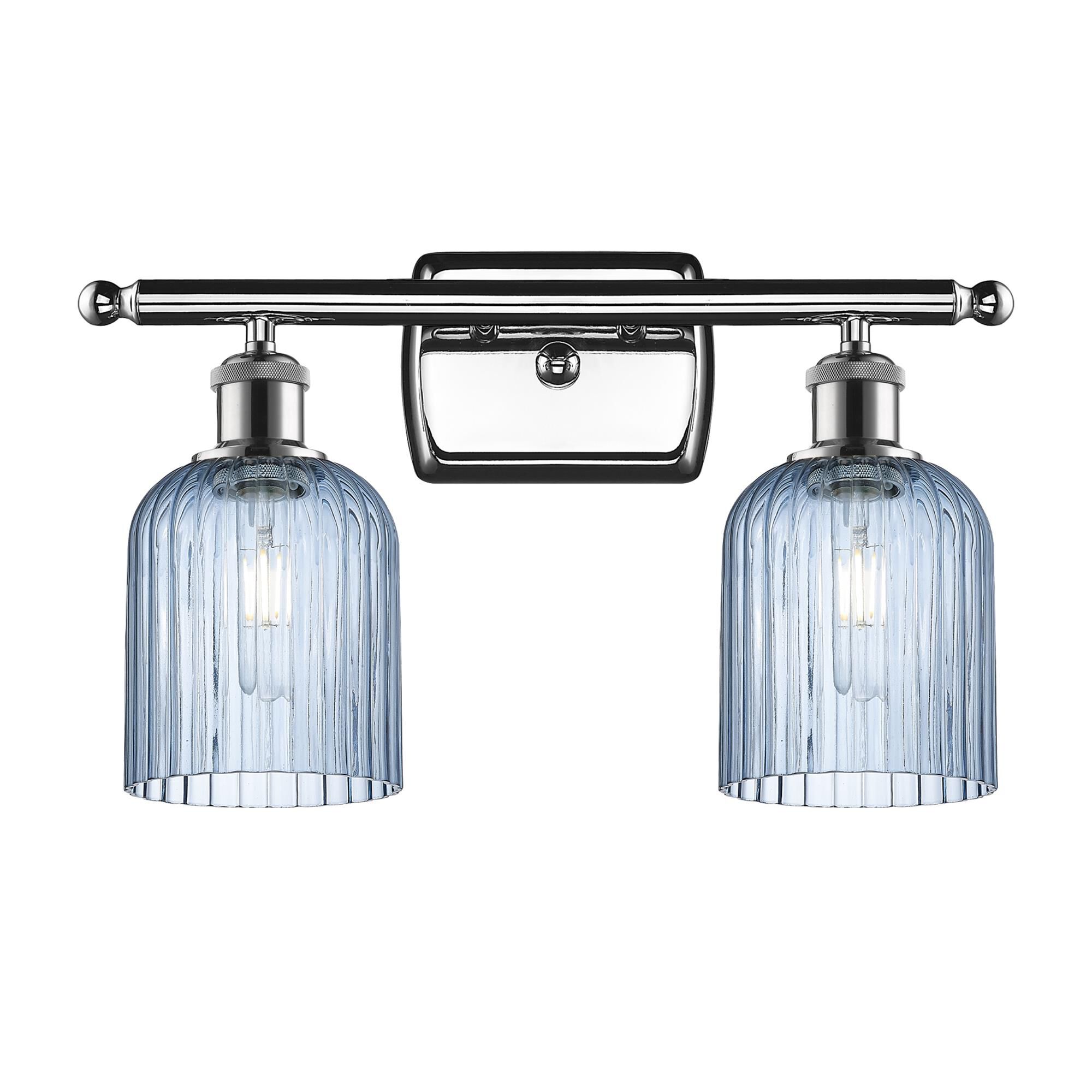 Shown in Polished Chrome finish and Princess Blue shade