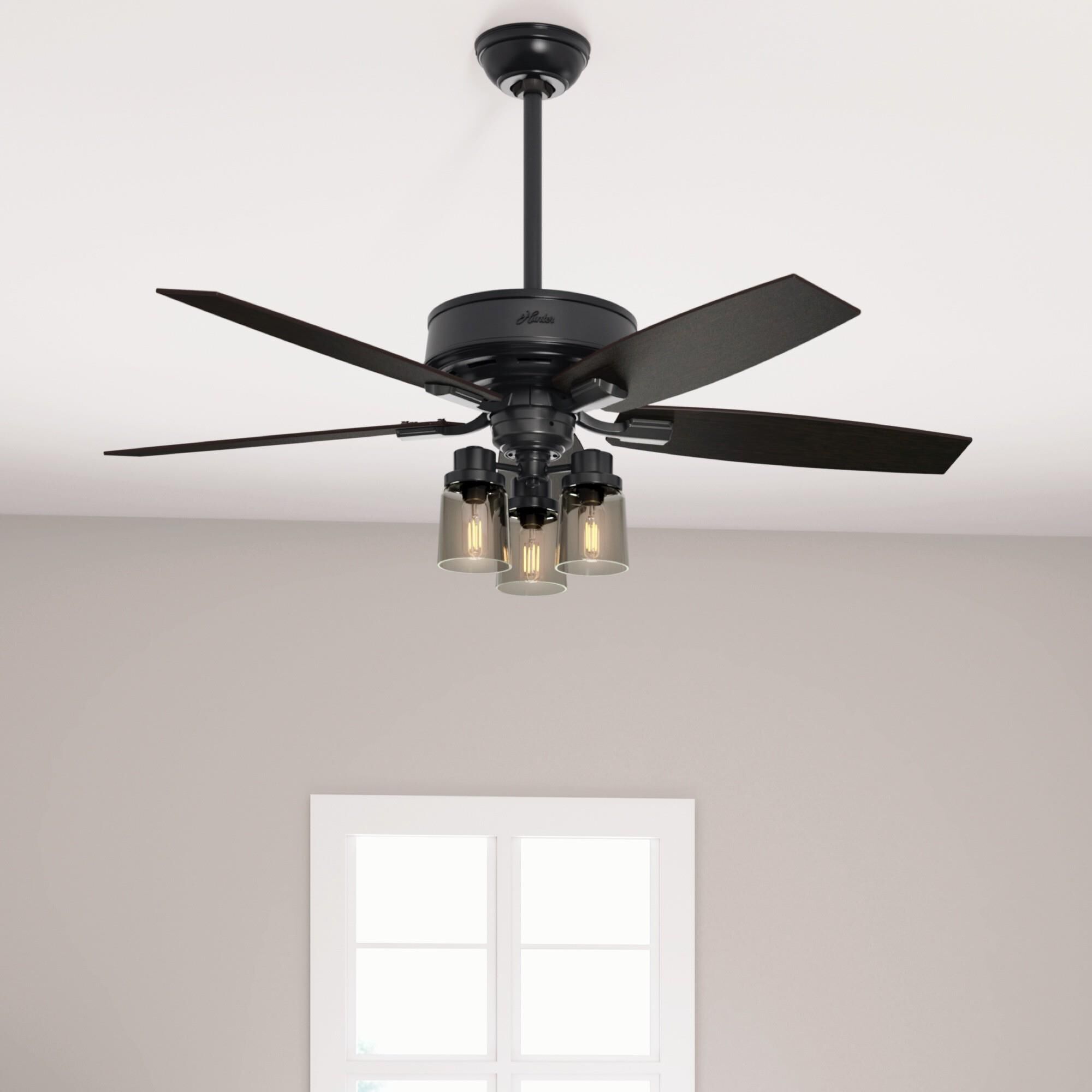 Bennett 52 Inch Ceiling Fan with Light Kit by Hunter Fan