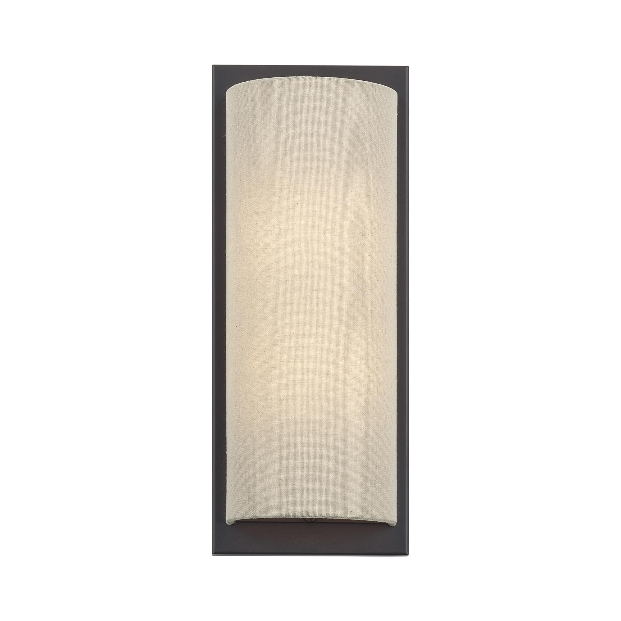 Shown in Bronze finish and Hand Crafted Parchment Color Hardback Fabric shade