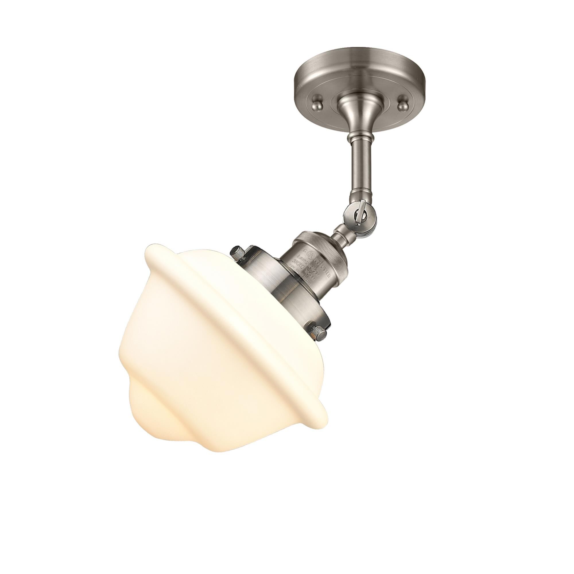 Bruno Marashlian Small Oxford 7 Inch 1 Light Semi Flush Mount by Innovations Lighting