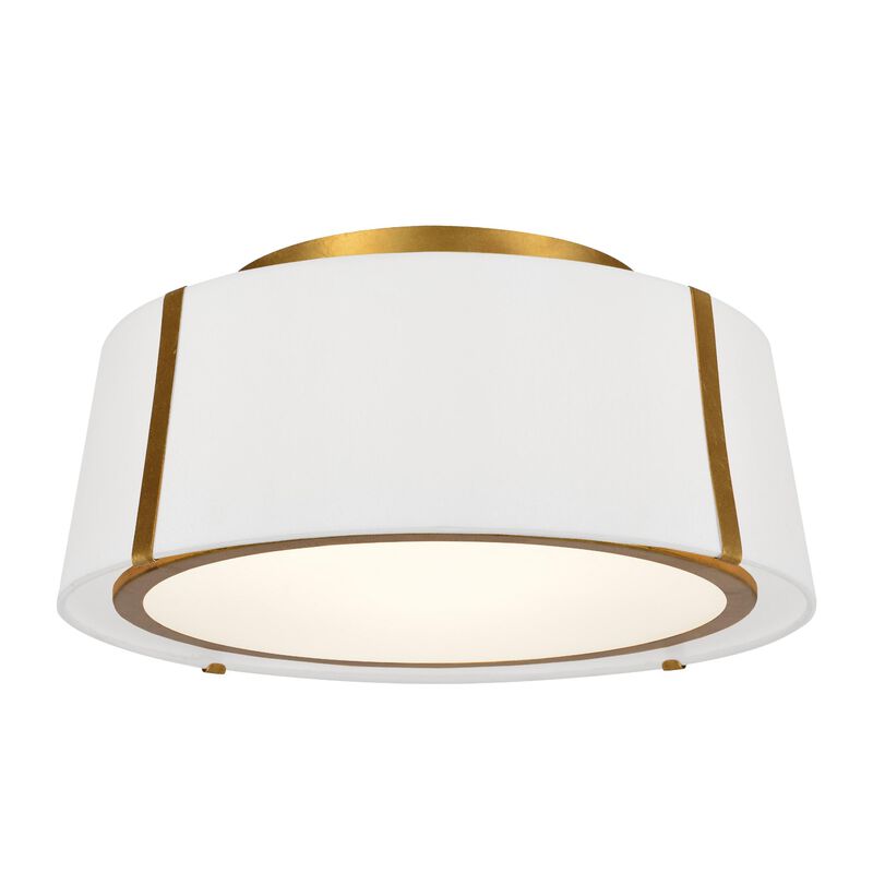 Fulton 18 Inch 3 Light Semi Flush Mount by Crystorama