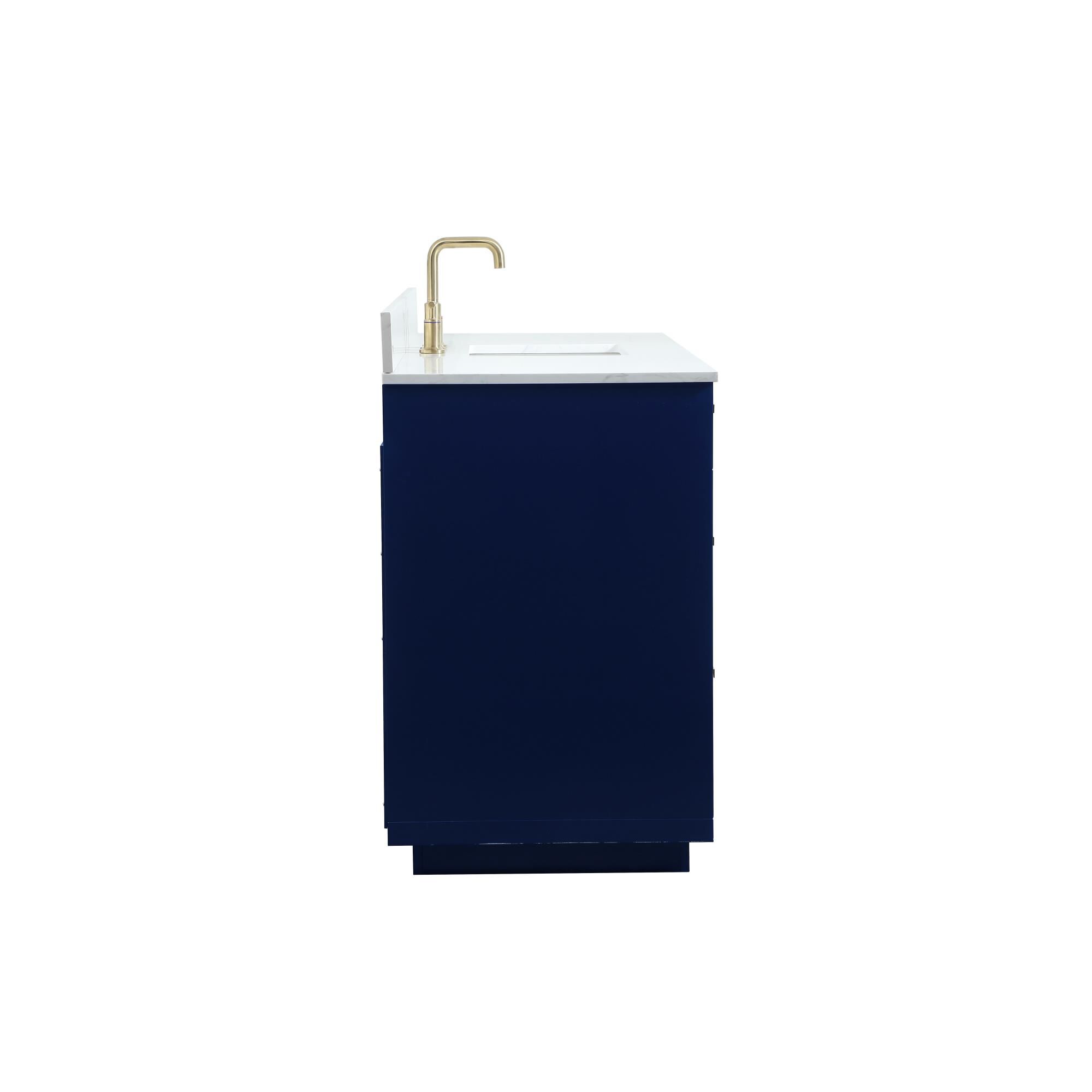 Shown in Blue finish