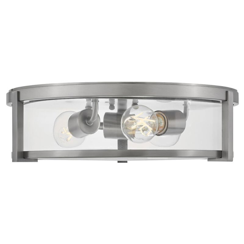 Lowell 16 Inch 3 Light Flush Mount by Hinkley