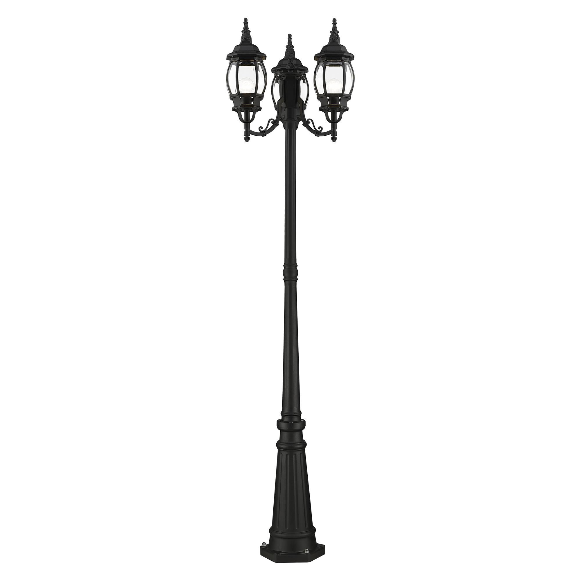 Frontenac 84 Inch Tall 3 Light Outdoor Post Lamp by Livex Lighting