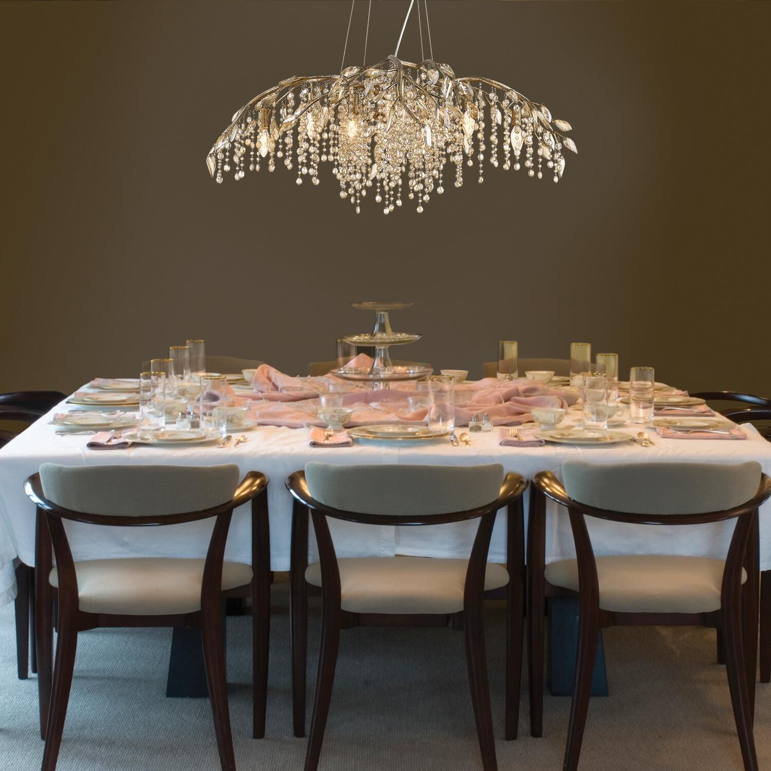 Autumn Twilight 40 Inch 12 Light Chandelier by Golden Lighting