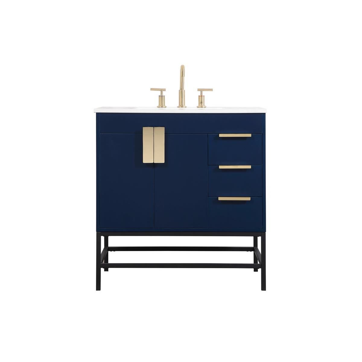 Shown in Blue finish