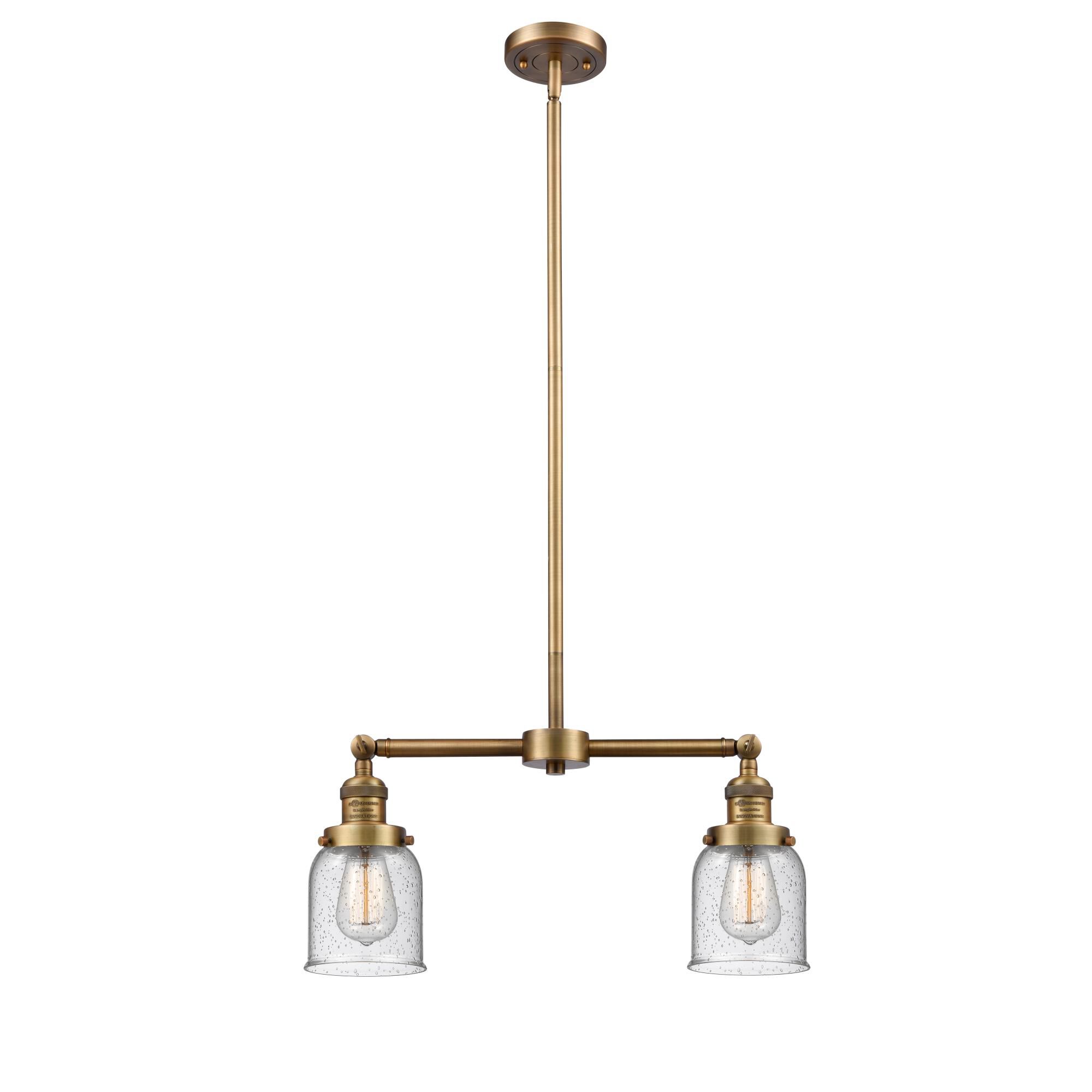 Bruno Marashlian Small Bell 21 Inch 2 Light Mini Chandelier by Innovations Lighting