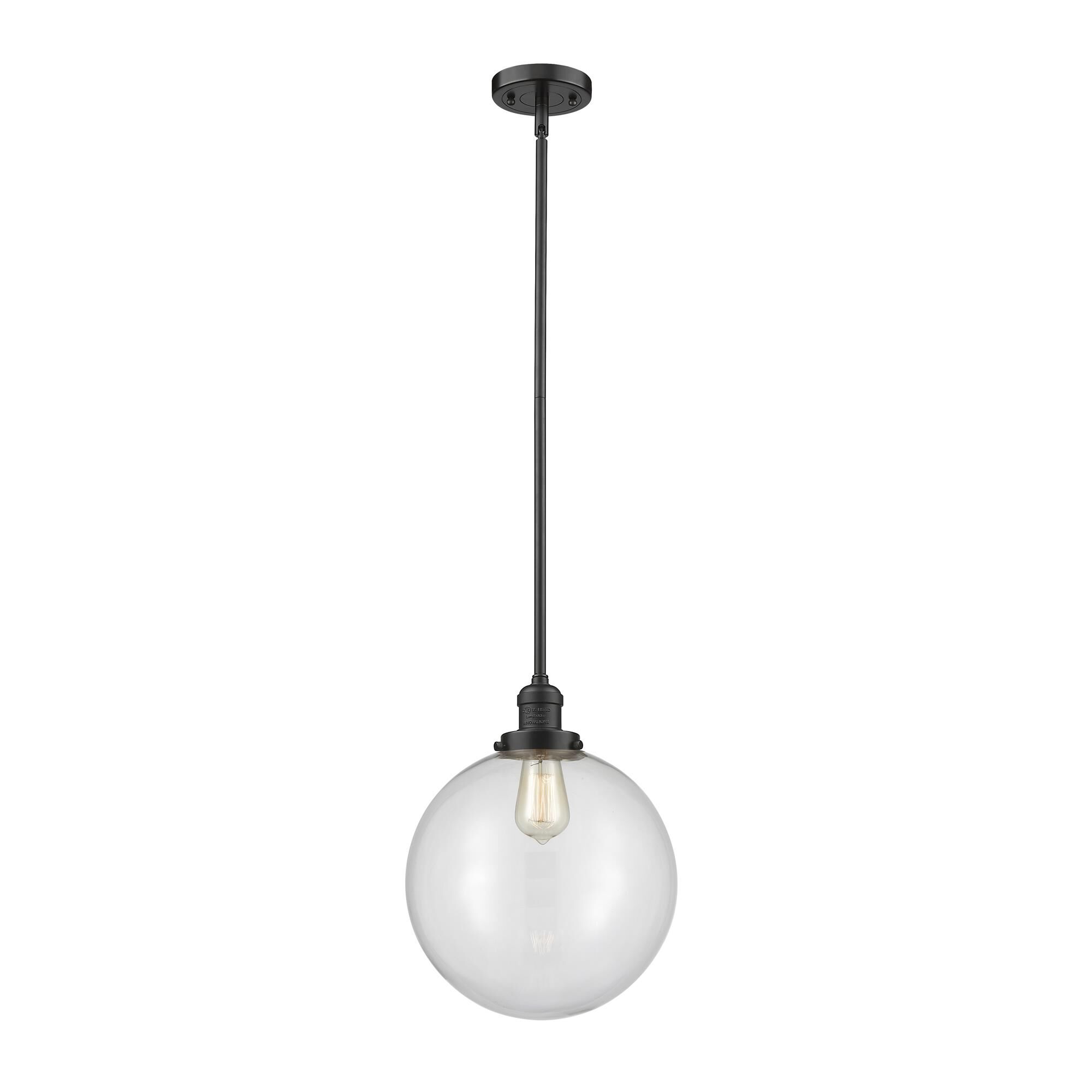 Shown in Oil Rubbed Bronze finish and Clear Beacon glass