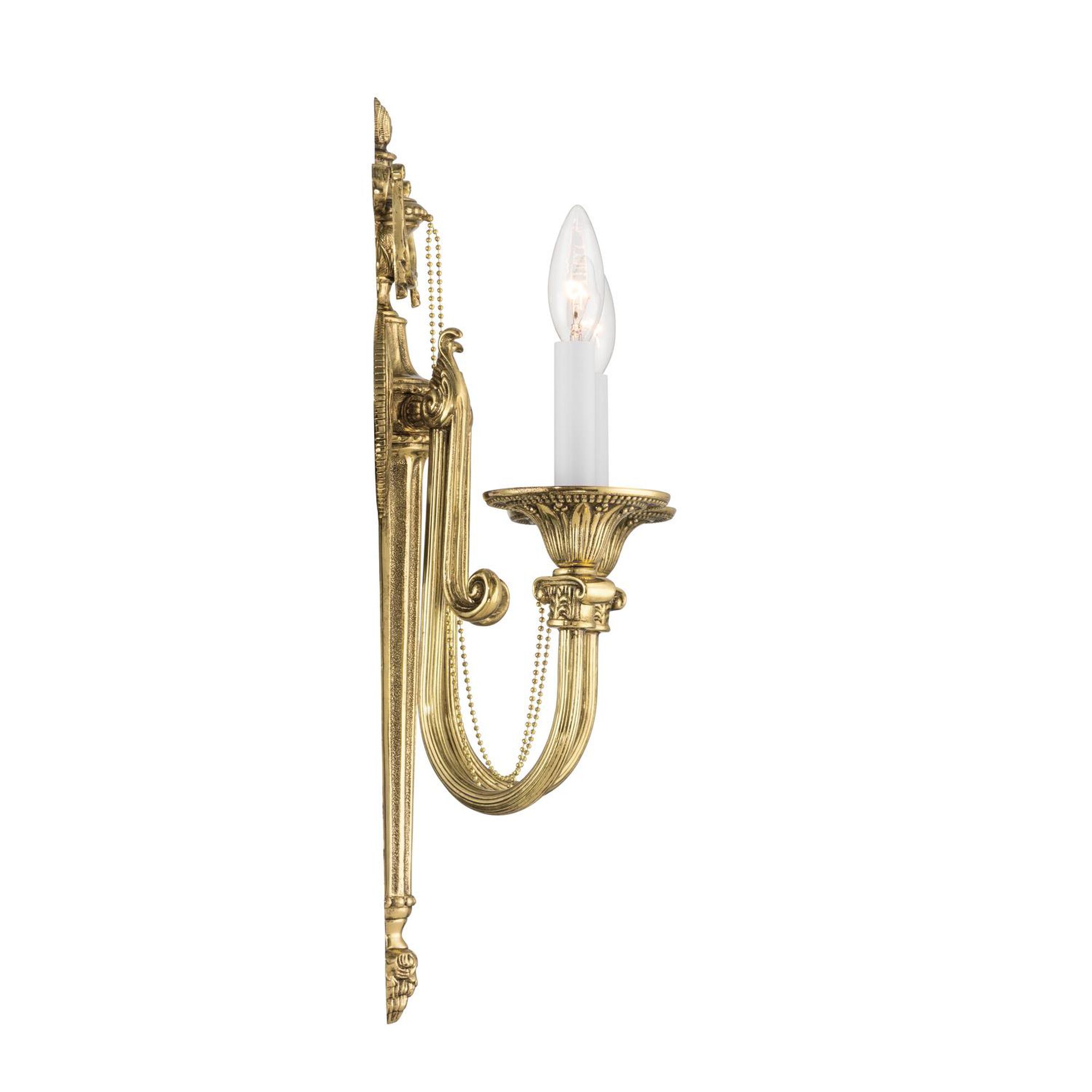 Cast Brass Wall Mount 20 Inch 2 Light Bath Vanity Light,