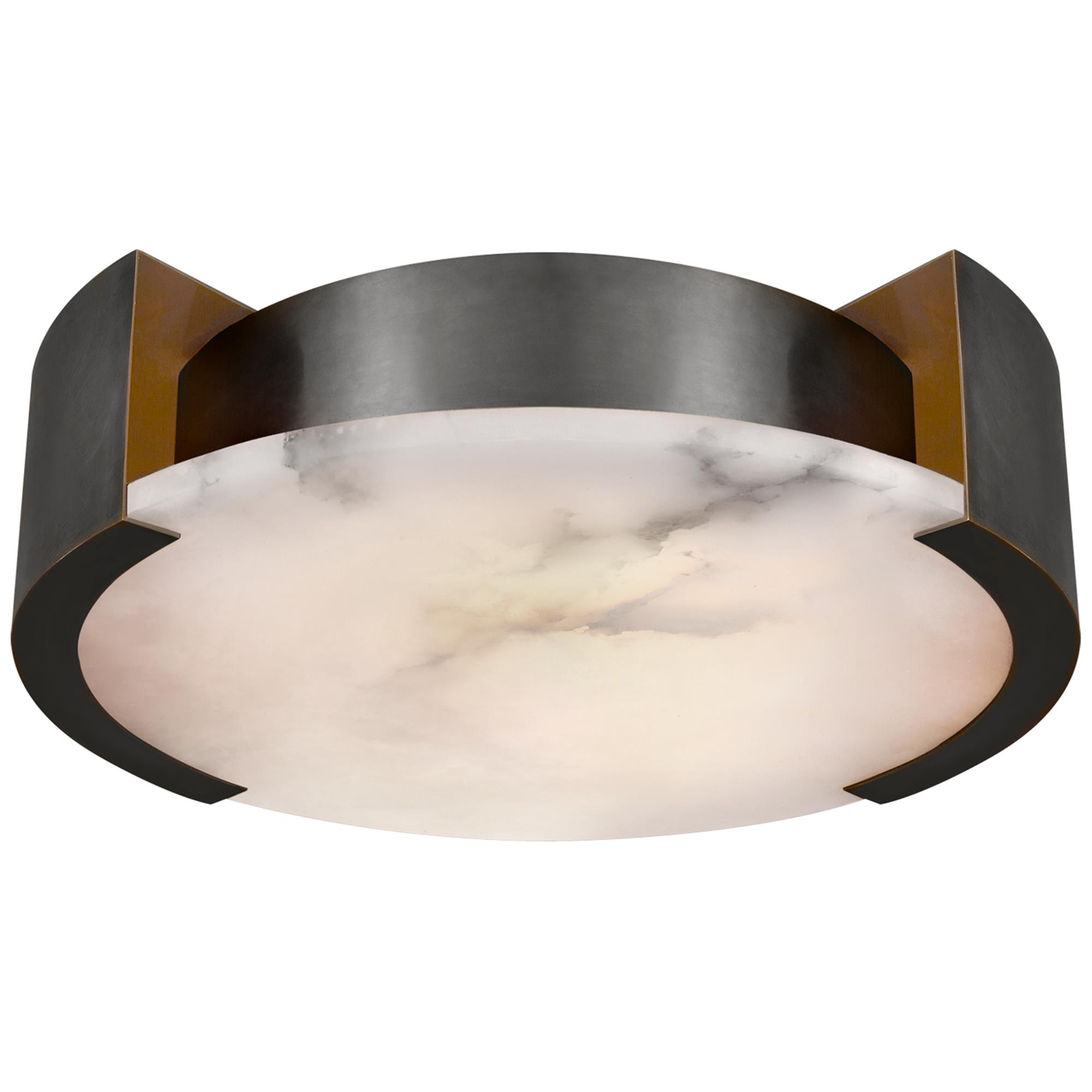Shown in Bronze finish and Alabaster glass