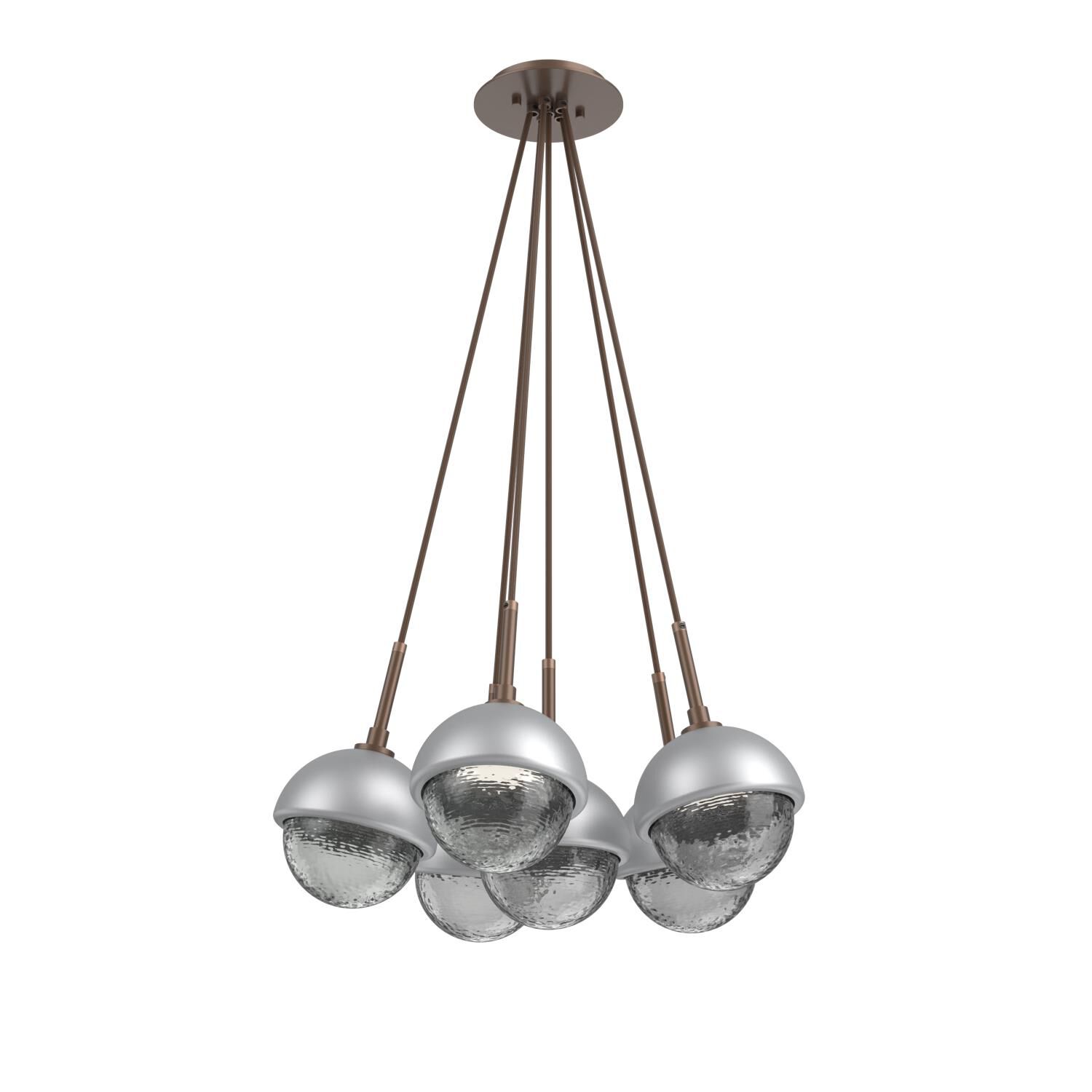 Levi Wilson Cabochon 19 Inch Multi Pendant Light by Hammerton Studio