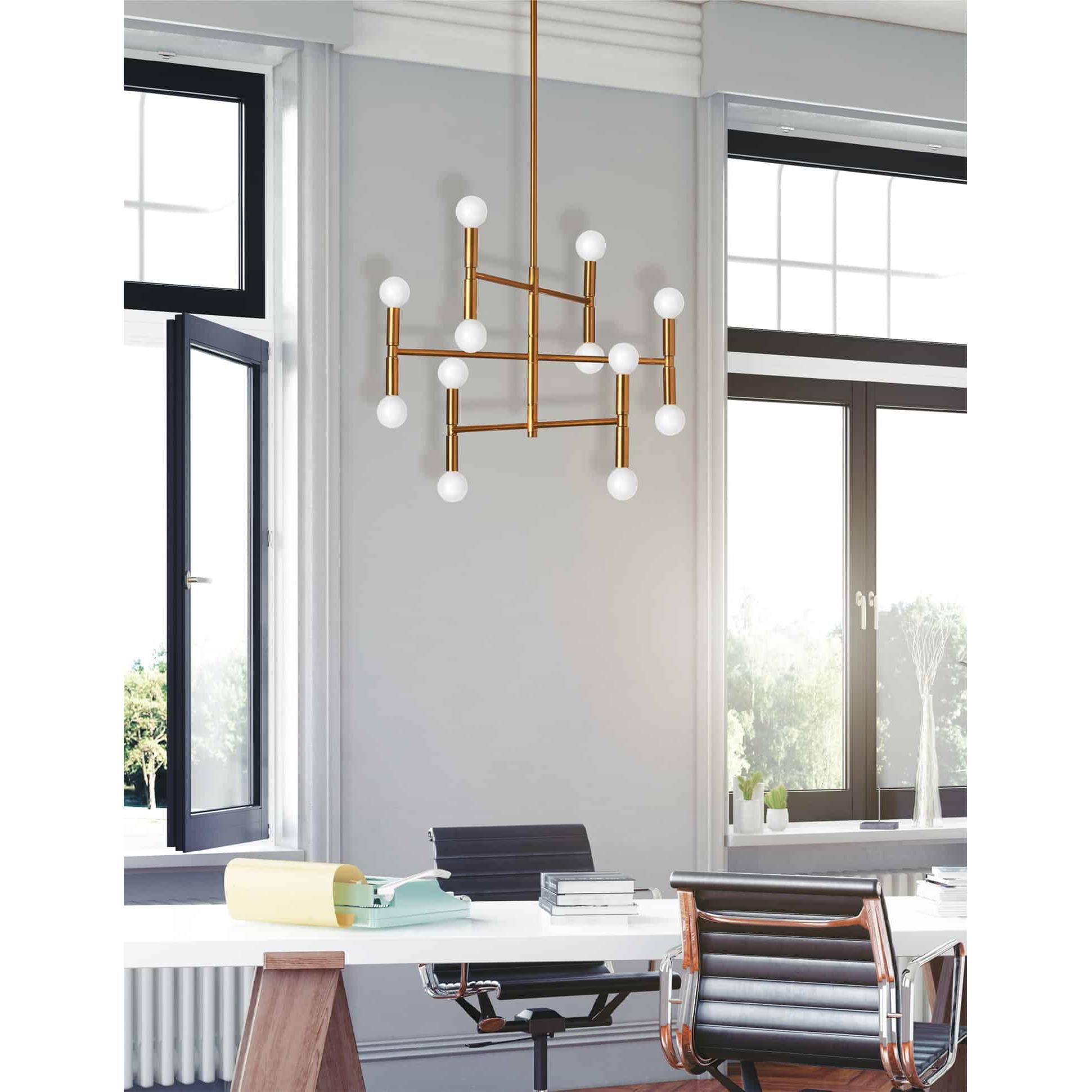 Ava 21 Inch 12 Light Mini Chandelier by Dainolite