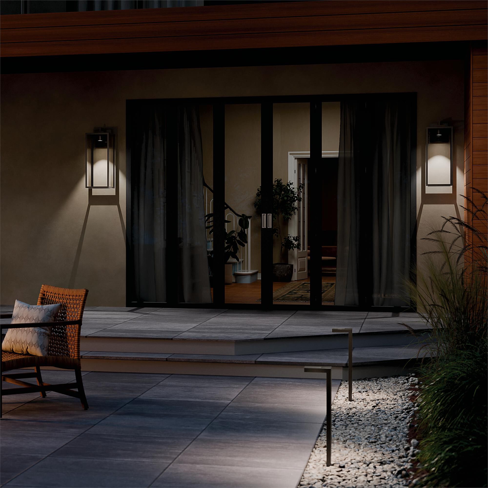 Shown in Olde Bronze finish and Clear glass and Metal shade