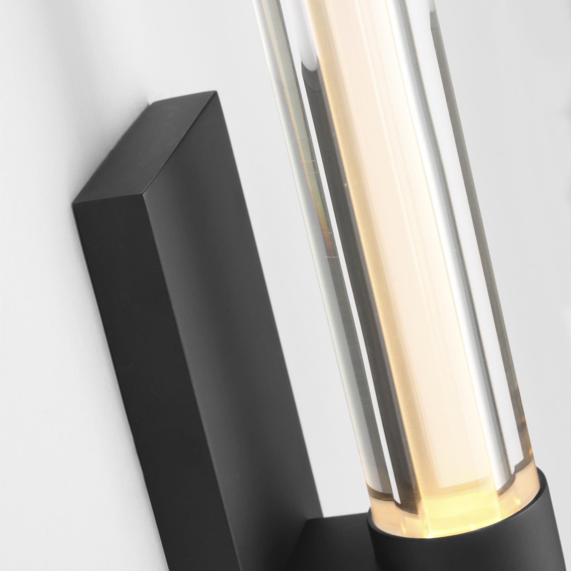 Shown in Nightshade Black finish and Clear Acrylic glass