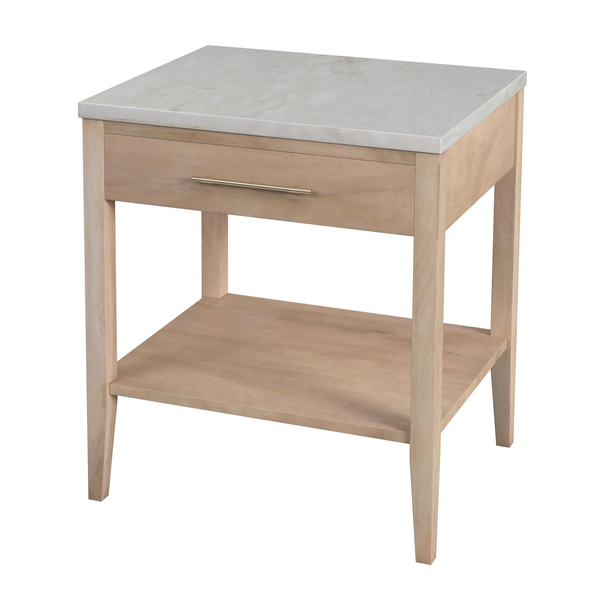 Shown in White and Light Beige Marble finish