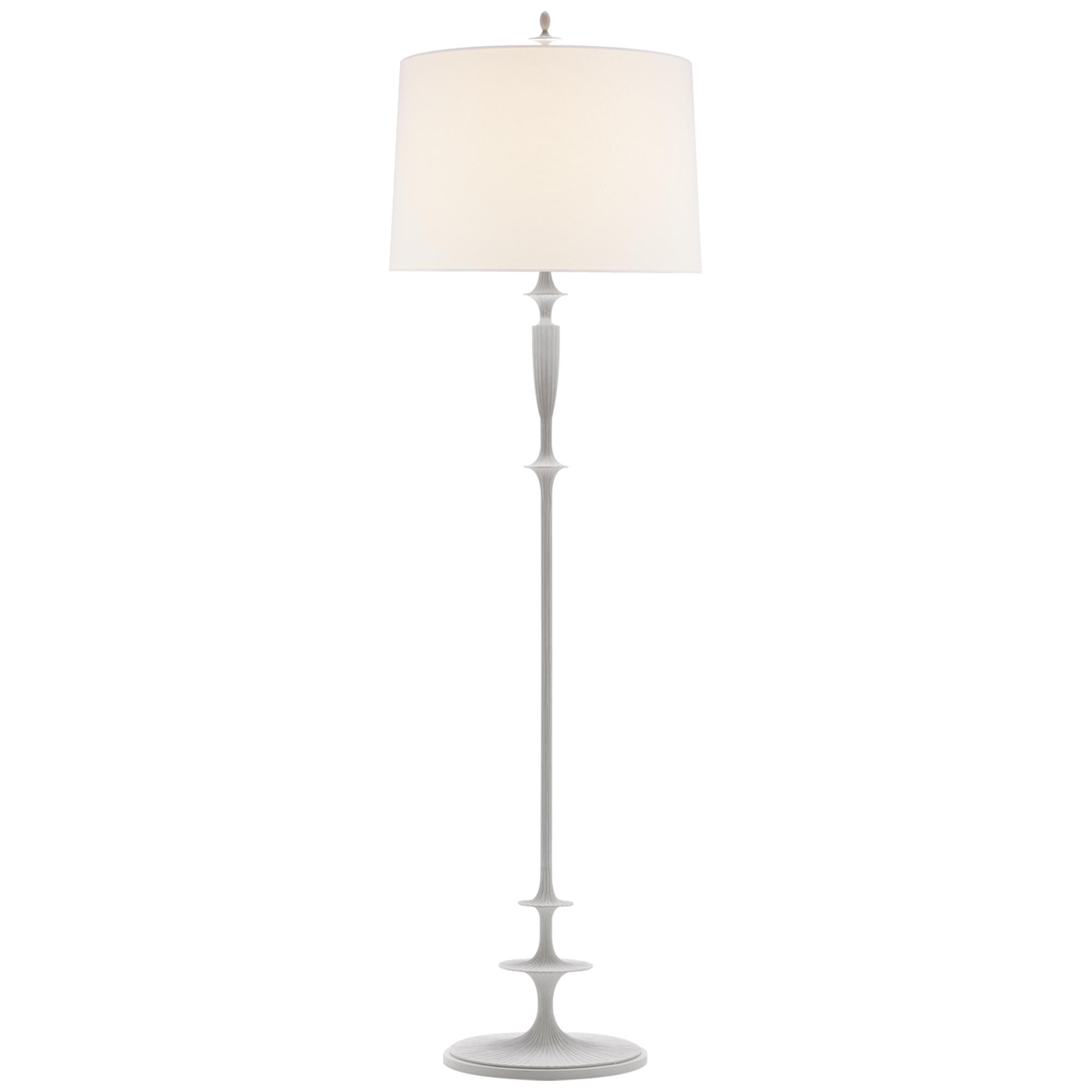 Shown in Plaster White finish and Linen shade