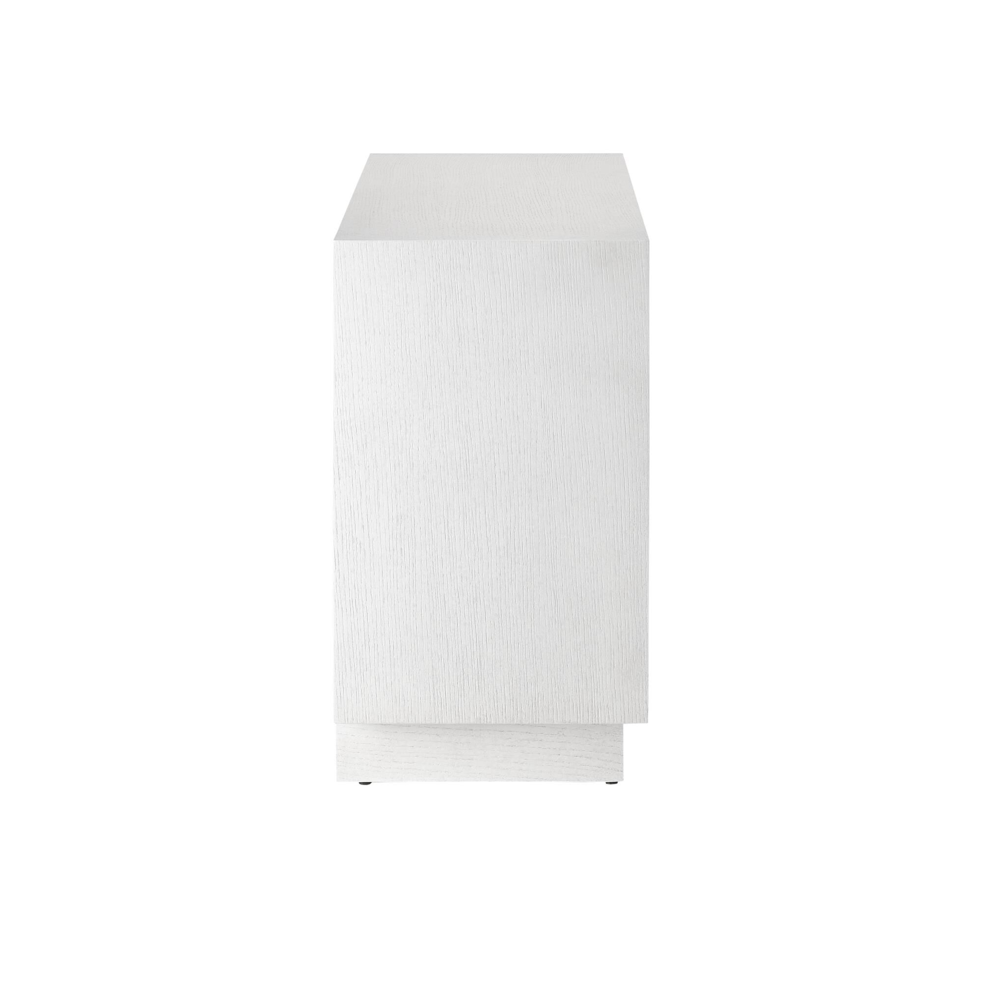 Shown in Cerused White  finish