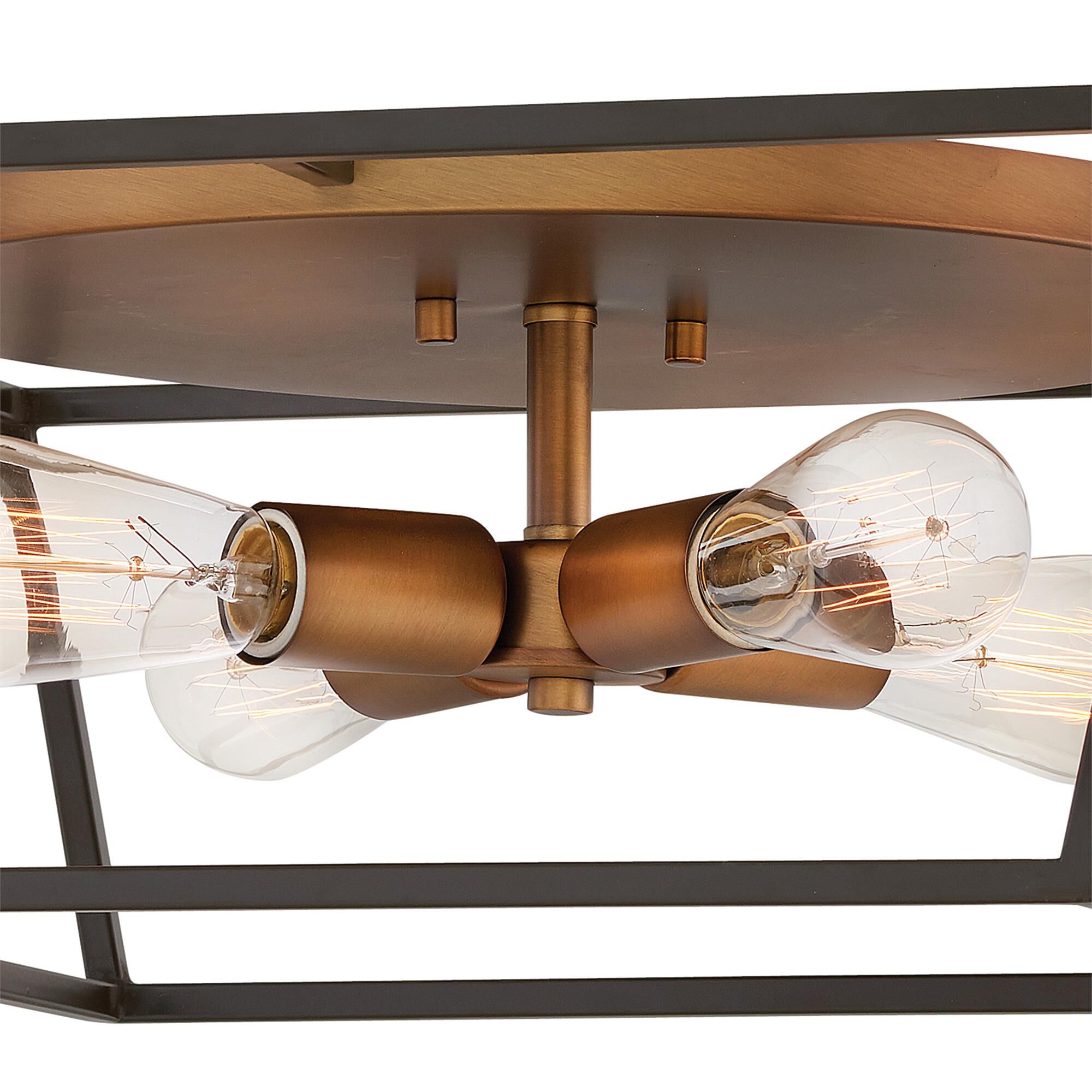 Fulton 18 Inch 4 Light Flush Mount,