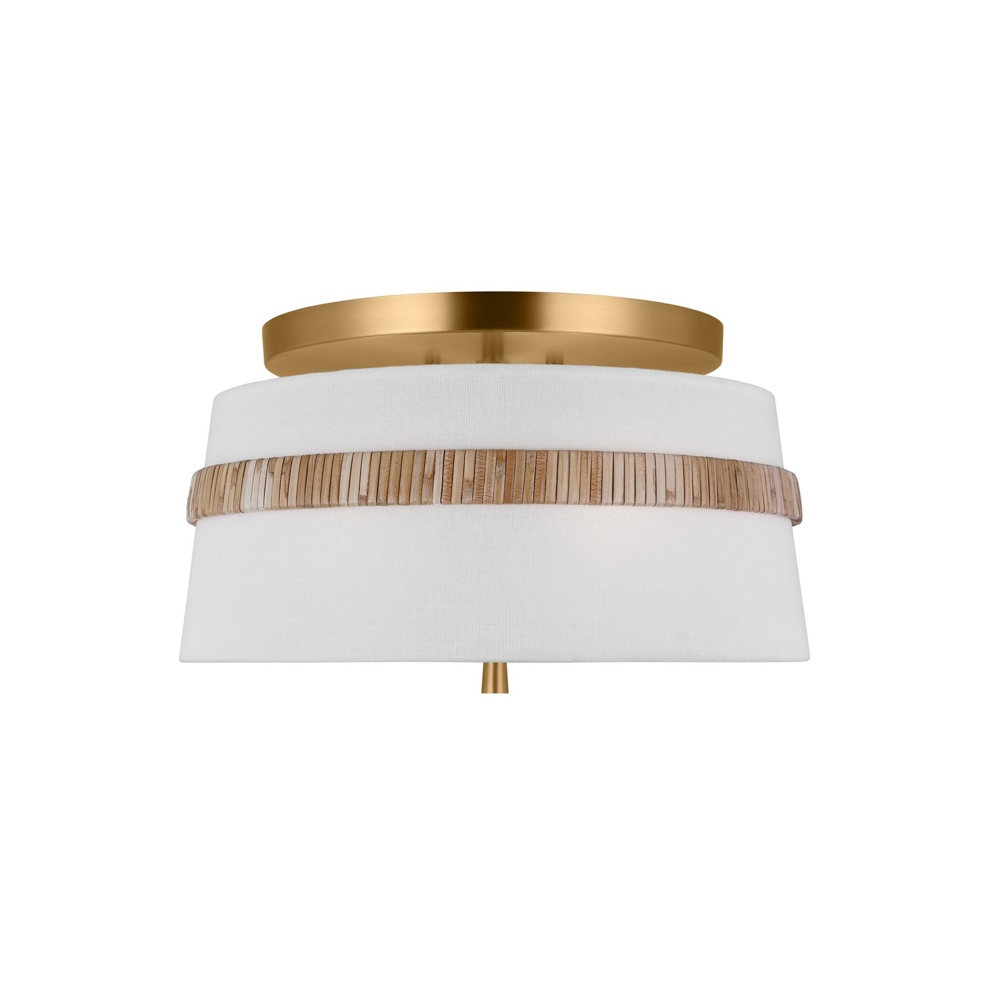 Alexa Hampton Cordtlandt 14 Inch 3 Light Semi Flush Mount,