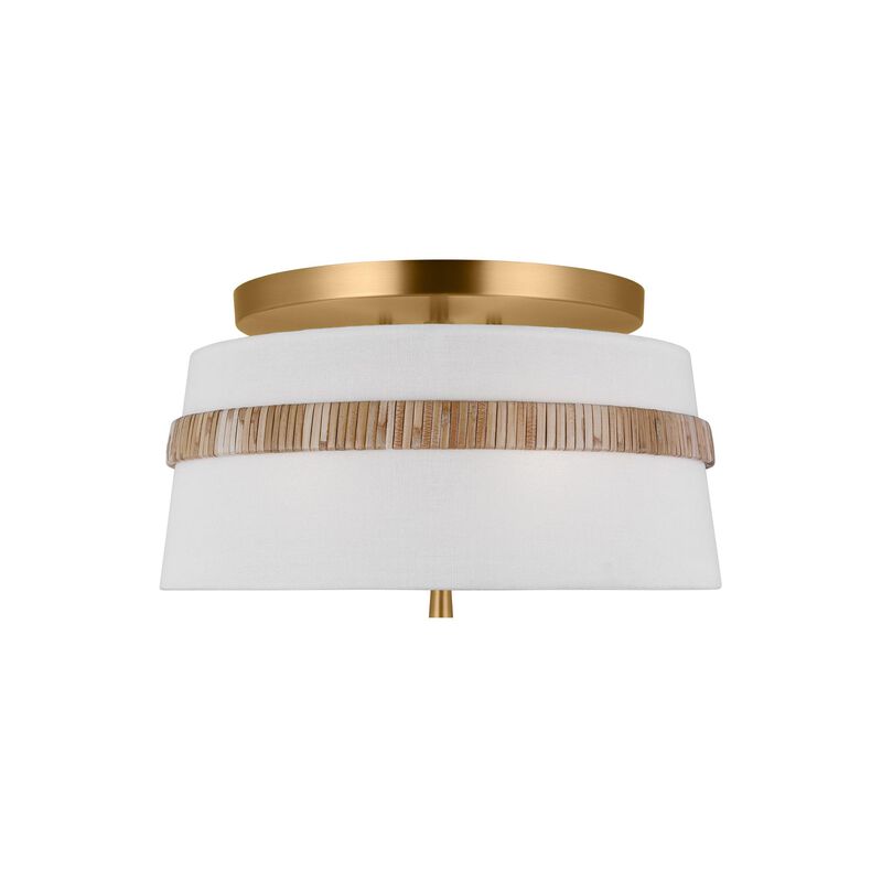 Alexa Hampton Cordtlandt 14 Inch 3 Light Semi Flush Mount by Visual Comfort Studio