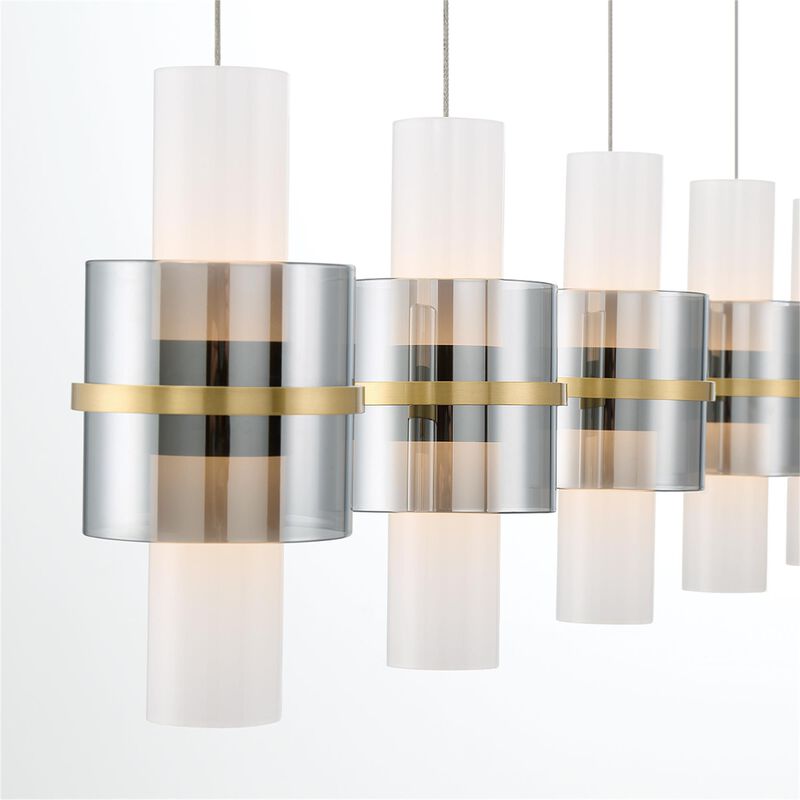 Rola 40 Inch 10 Light LED Linear Suspension Light by Eurofase Lighting