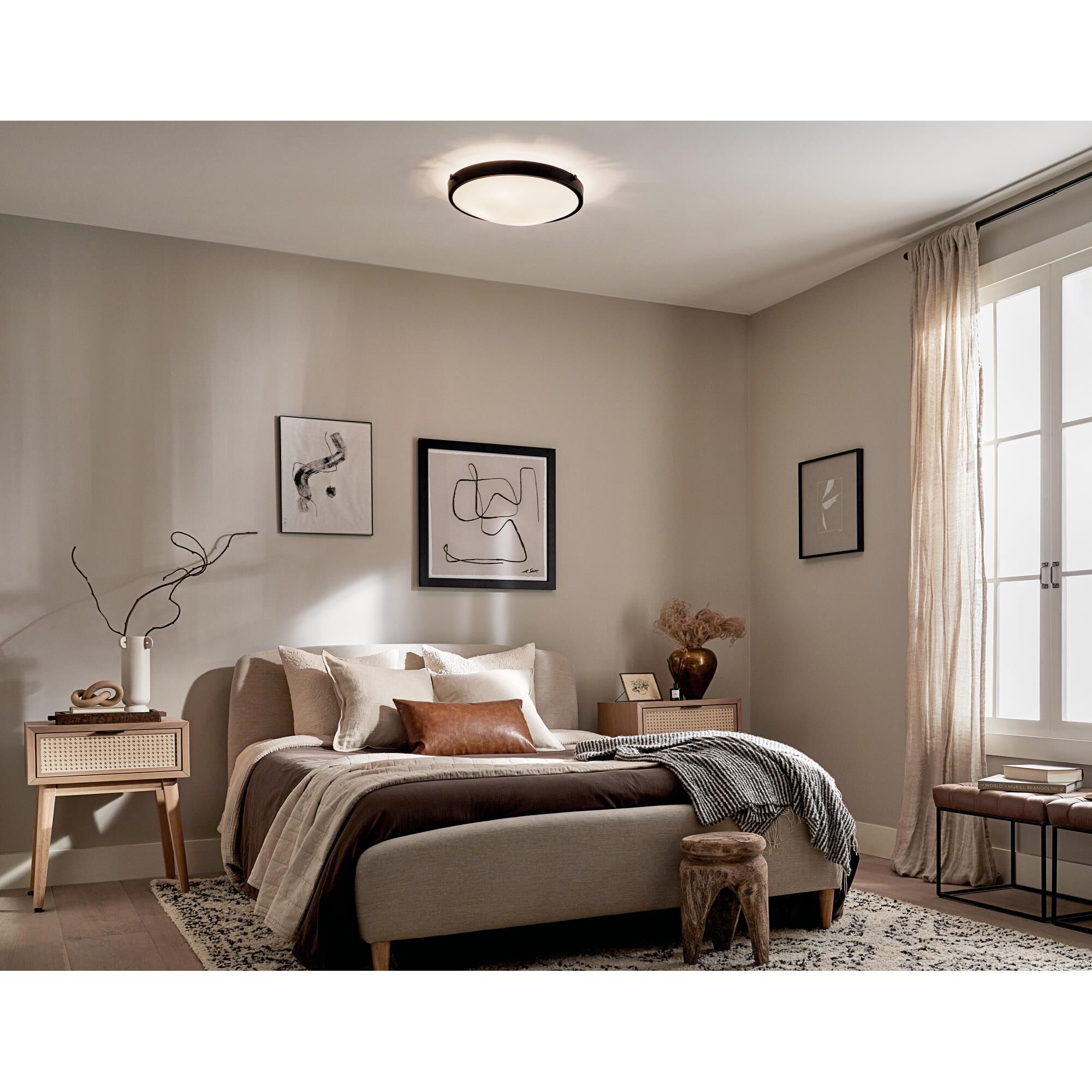 Lytham 17 Inch 3 Light Flush Mount by Kichler Lighting