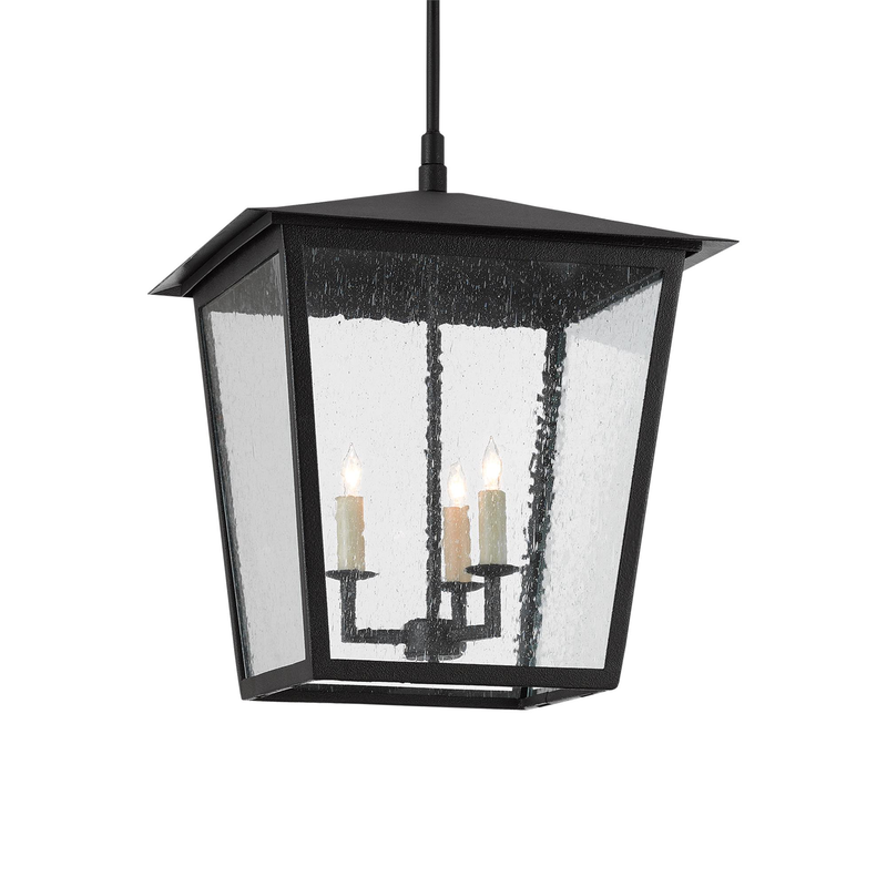 Bening Medium Outdoor Hanging Lantern by Currey & Company