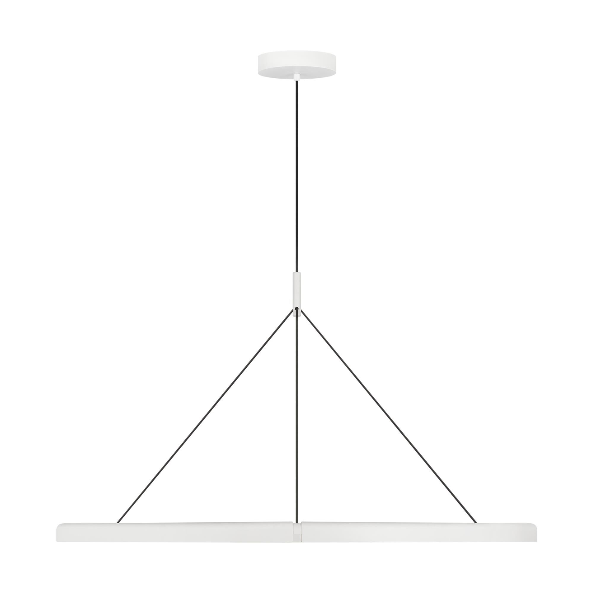 Shown in Matte White finish and Aluminum shade