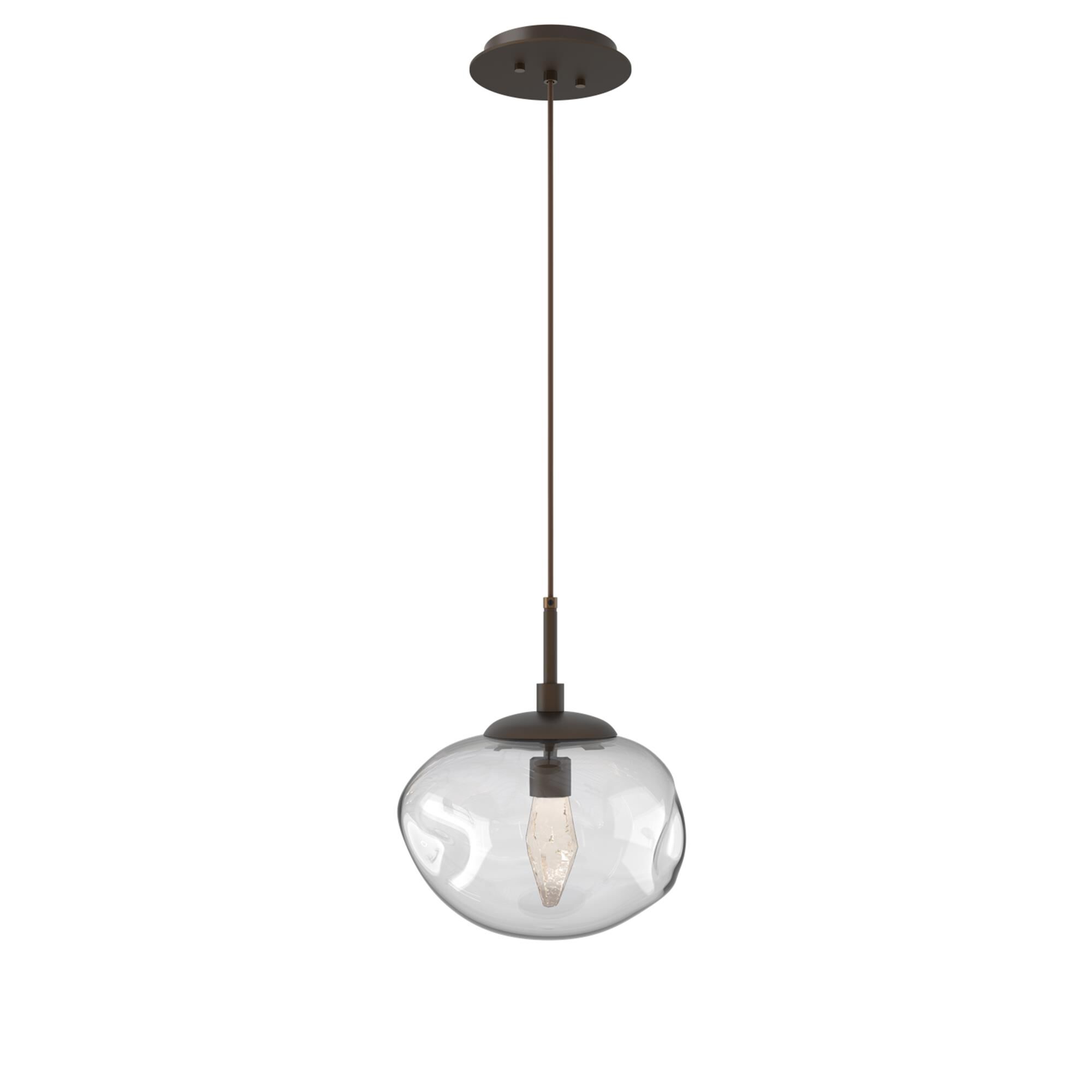 Shown in Flat Bronze finish and Geo Inner Clear Outer glass