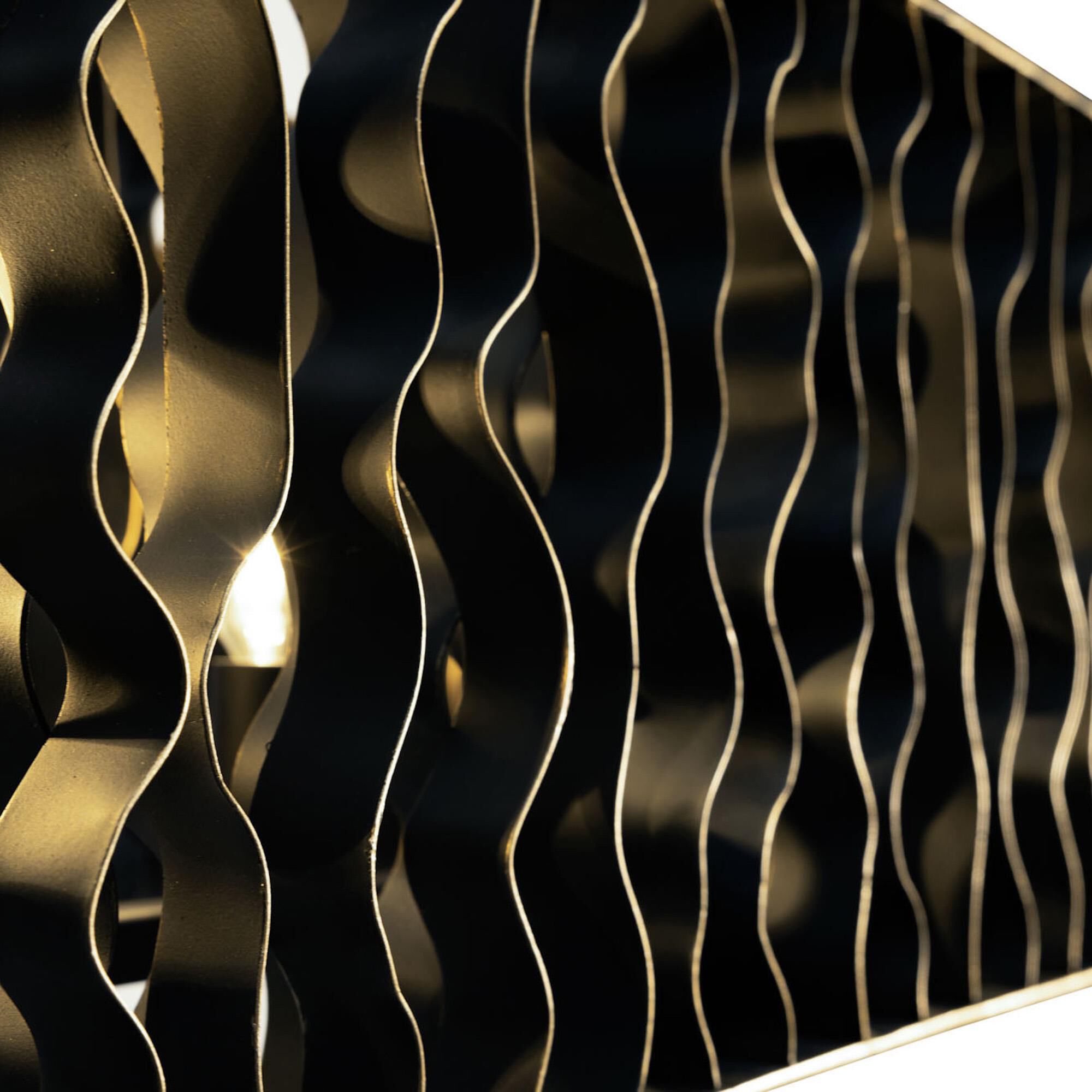Shown in Matte Black/French Gold finish