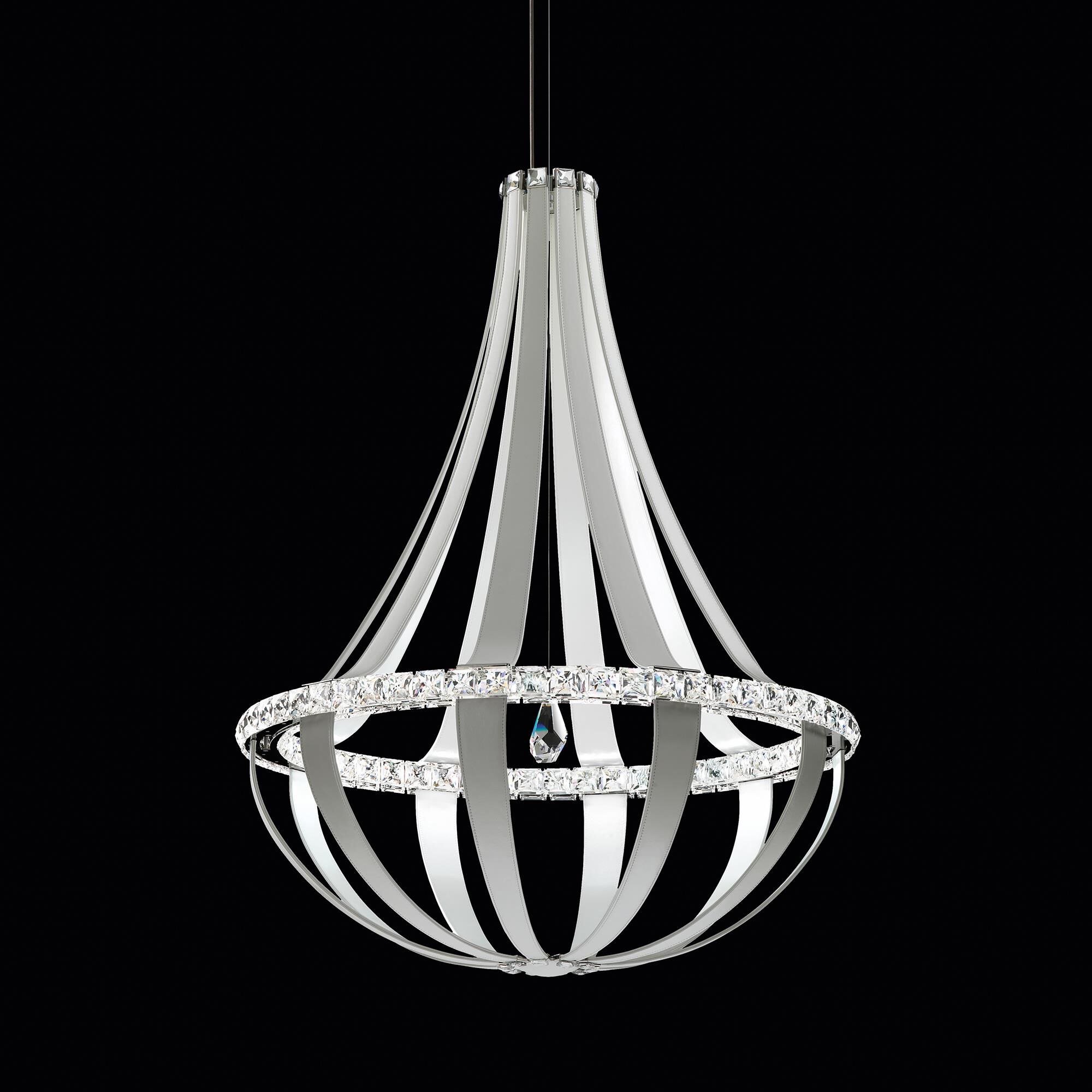 Shown in White Pass finish and Clear Radiance crystal