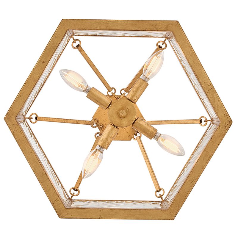 Sura 19 Inch 4 Light Semi Flush Mount by Hinkley