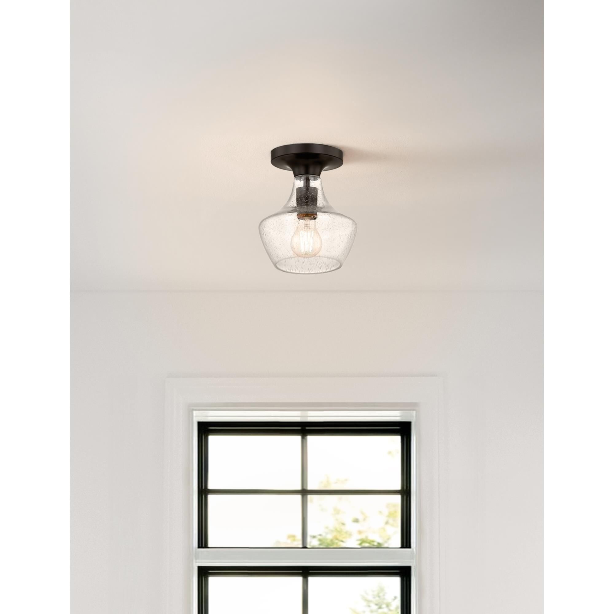 Fusion - Harlow 8 Inch Semi Flush Mount by Justice Design Group