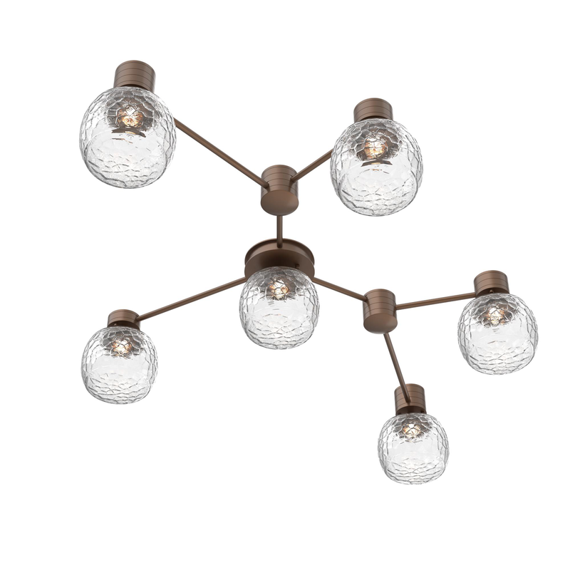 Levi Wilson Vessel 37 Inch Semi Flush Mount by Hammerton Studio