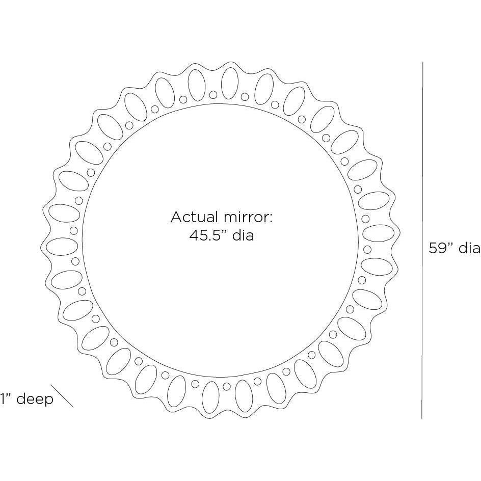 Greenly 59 Inch Decorative Mirror by Arteriors Home